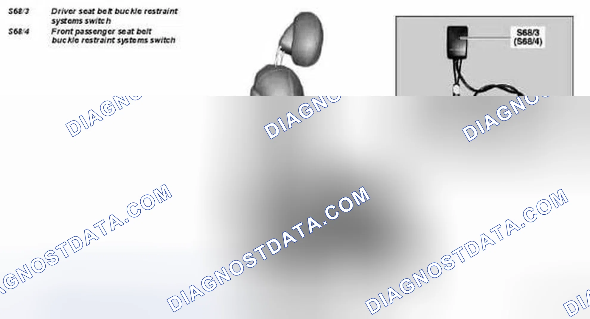 Scheme 16: Identifying Driver/Front Passenger Seat Belt Buckle Restraint System Switch