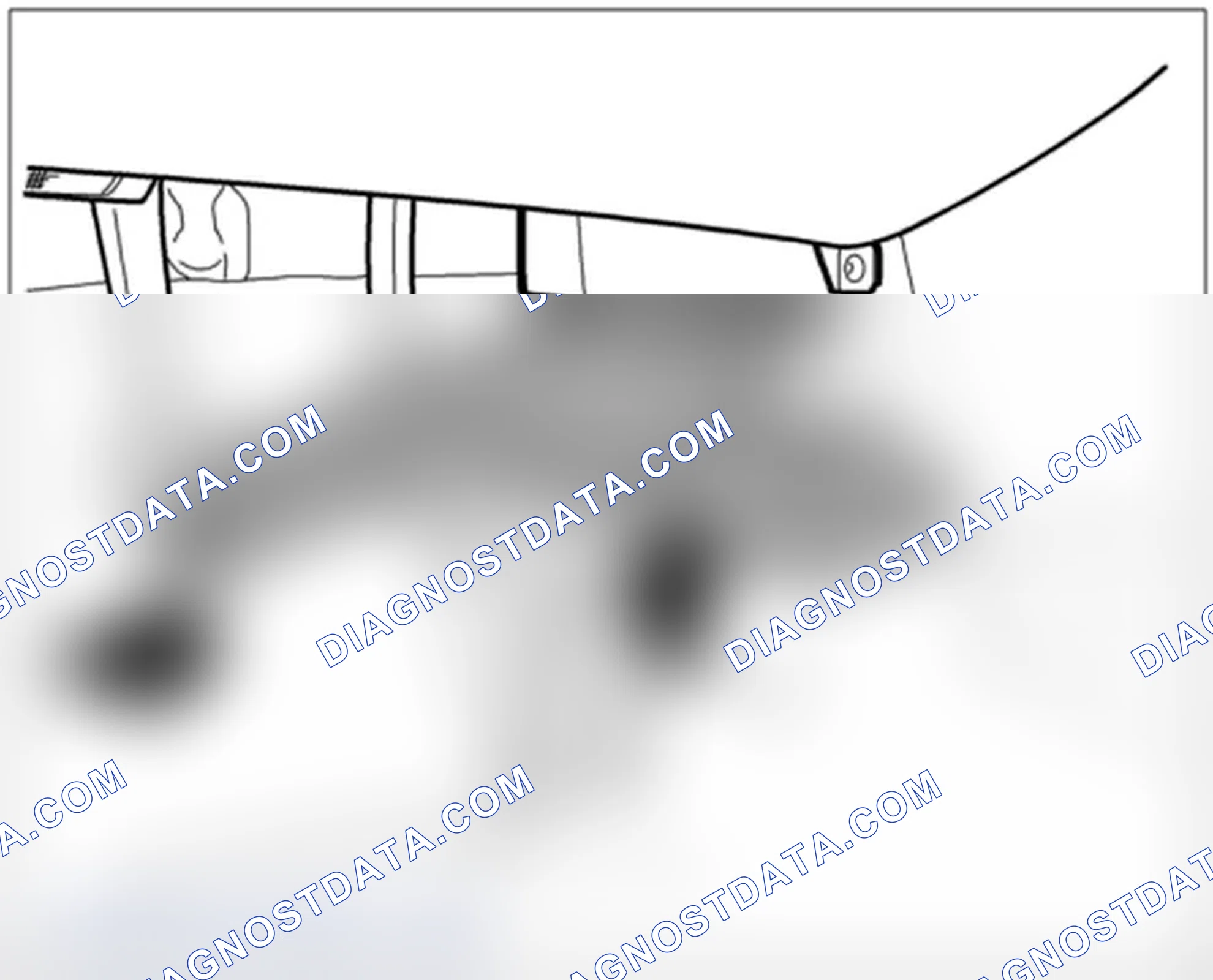 Scheme 203: Installing front footwell outlet vent