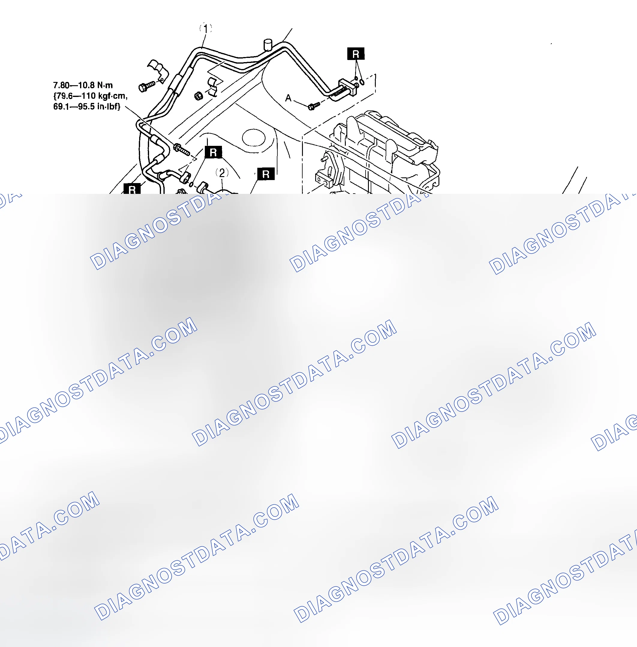Scheme 135: REFRIGERANT LINES REMOVAL/INSTALLATION [L3, AJ]