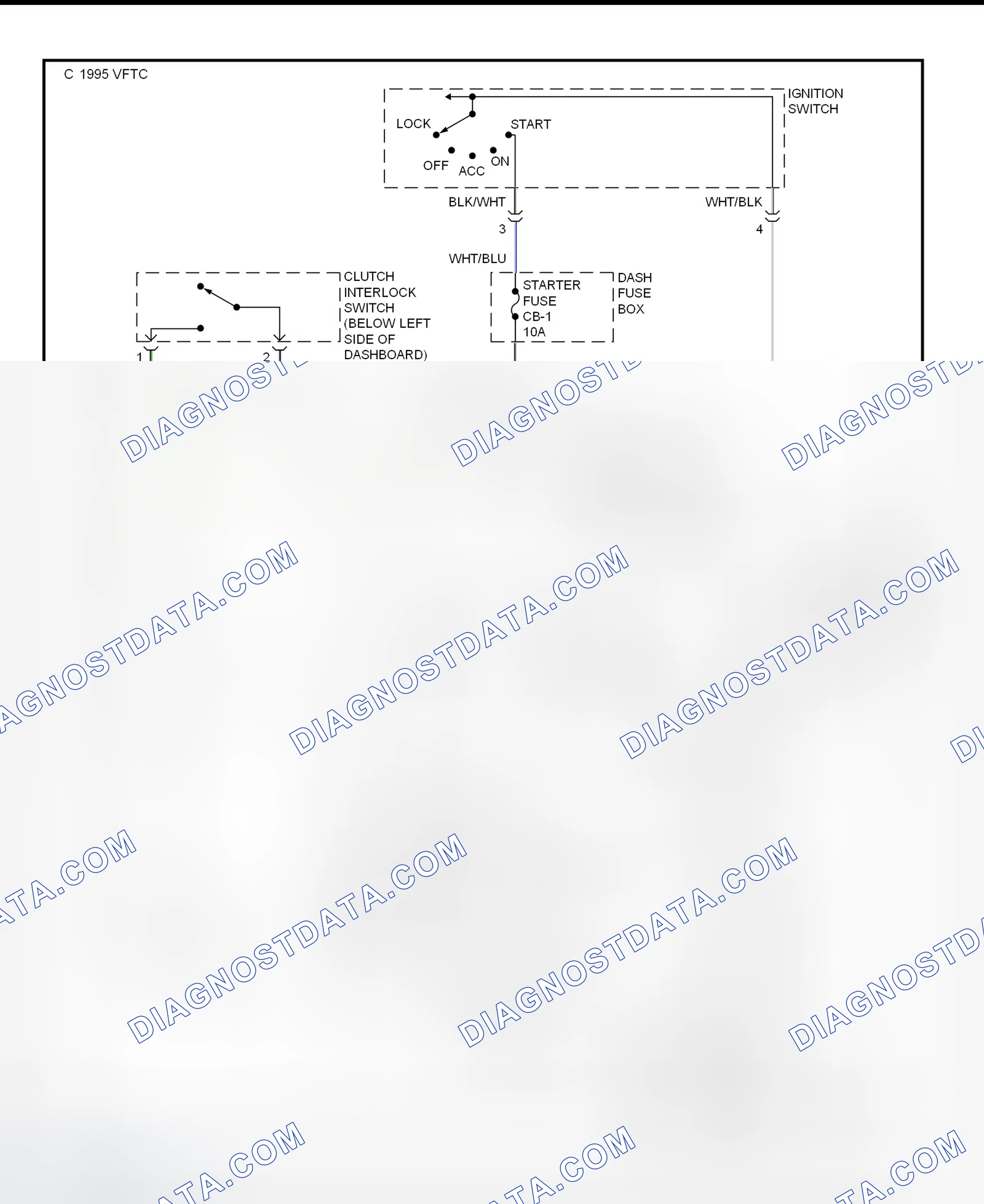 Scheme 12: Starting System Wiring Diagram (M/T - Late Production)