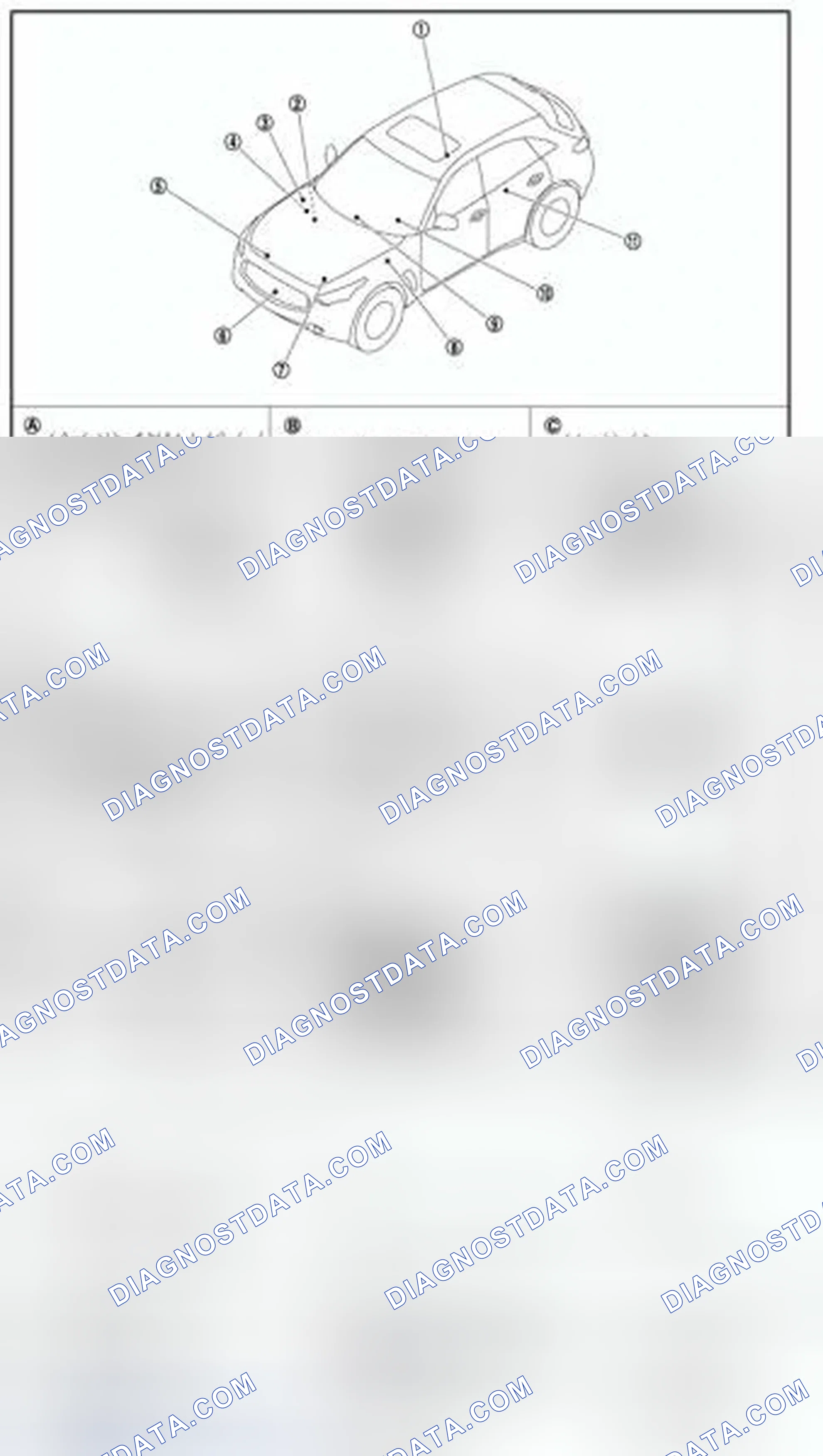 Scheme 100: INFORMATION DISPLAY : Component Parts Location