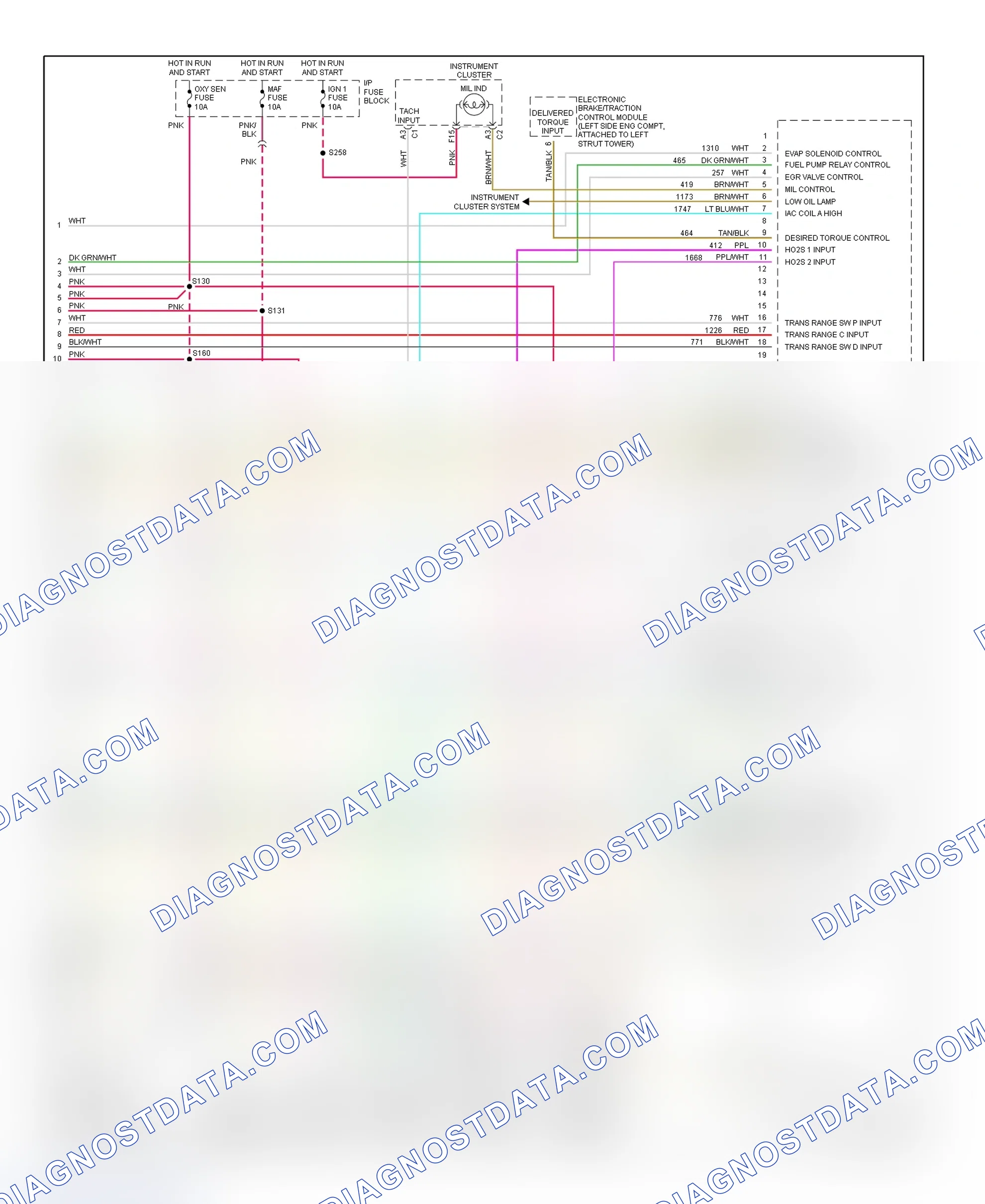 Scheme 167: PCM Wiring Diagram (Riviera - 3.8L - 4 Of 4)