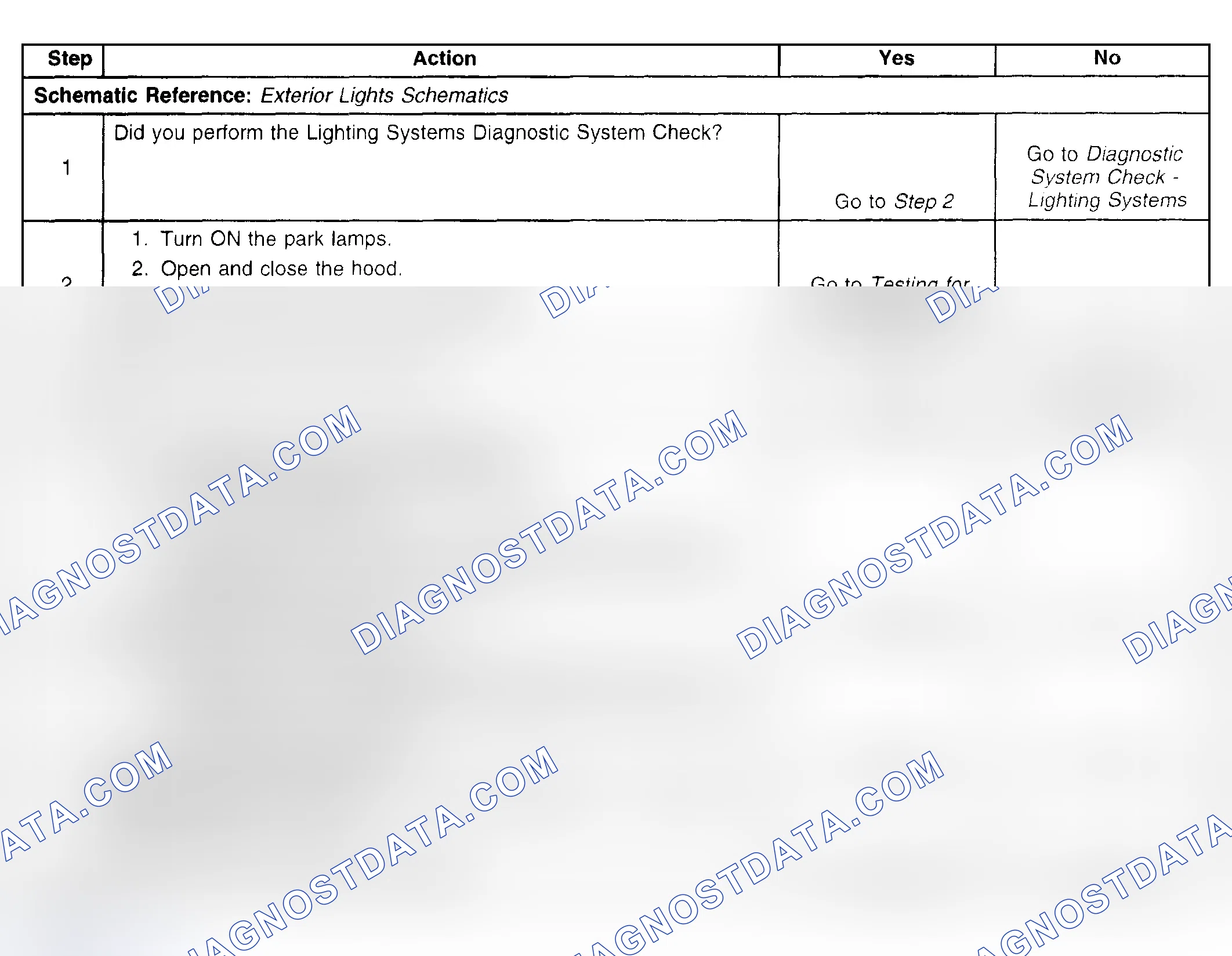 Scheme 162: UNDERHOOD LAMP INOPERATIVE