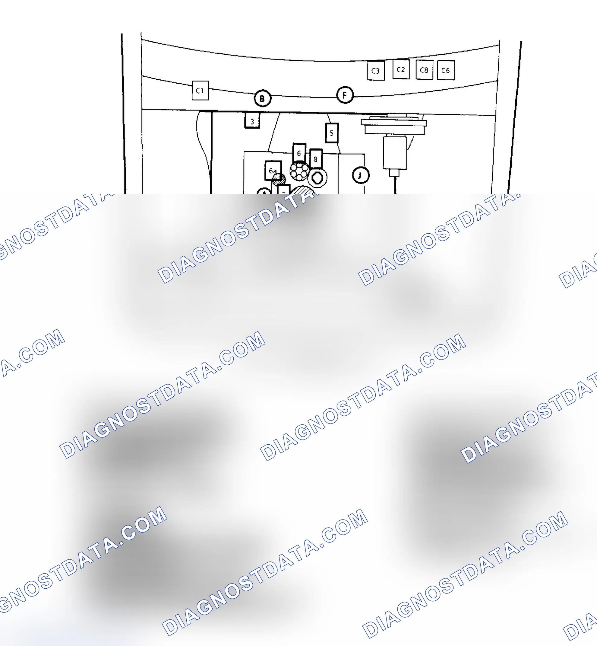 Scheme 169: Component Locations for "C/K" Series 4.3L