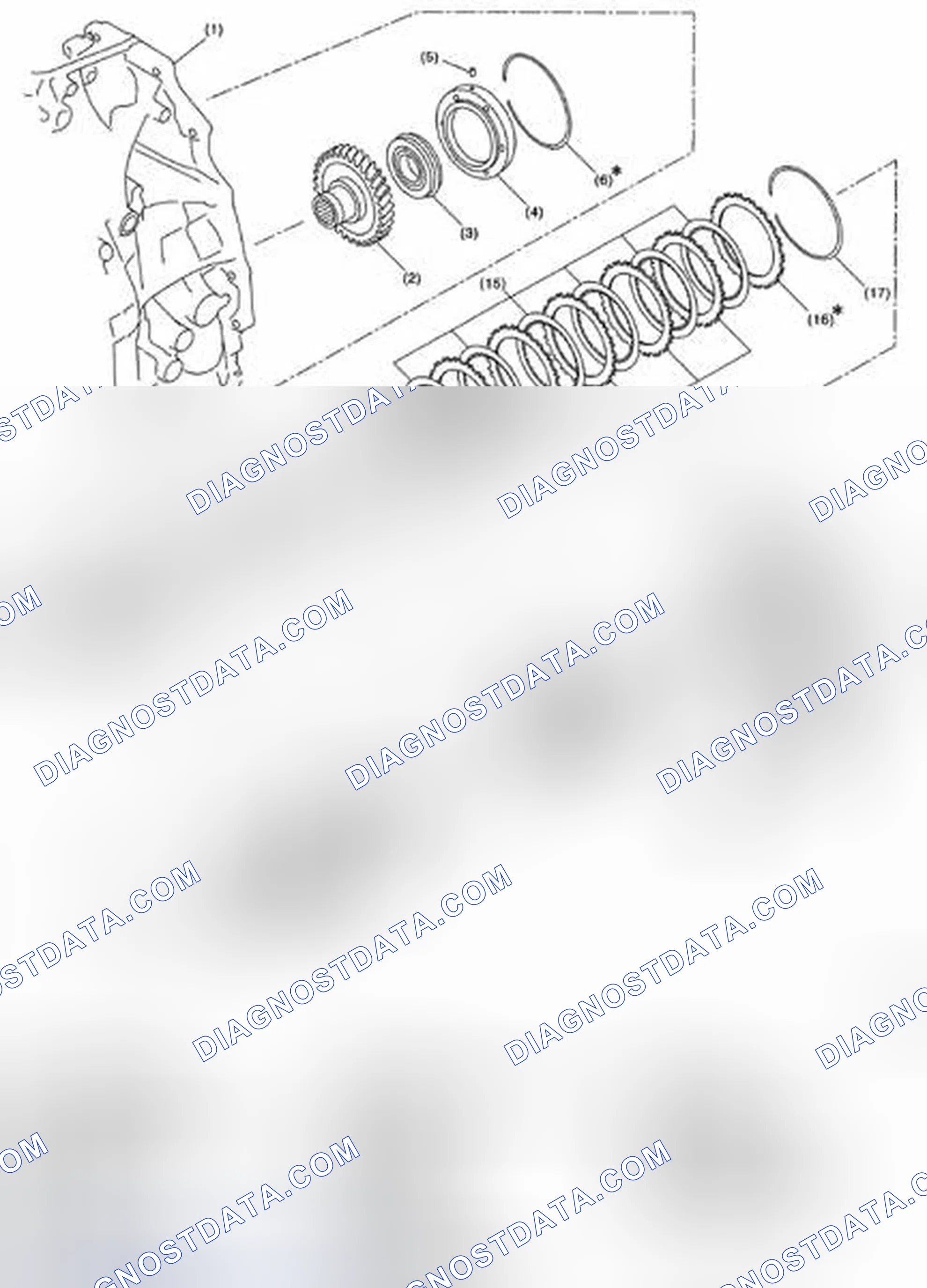Scheme 561: FORWARD CLUTCH ASSEMBLY AND REDUCTION DRIVEN GEAR
