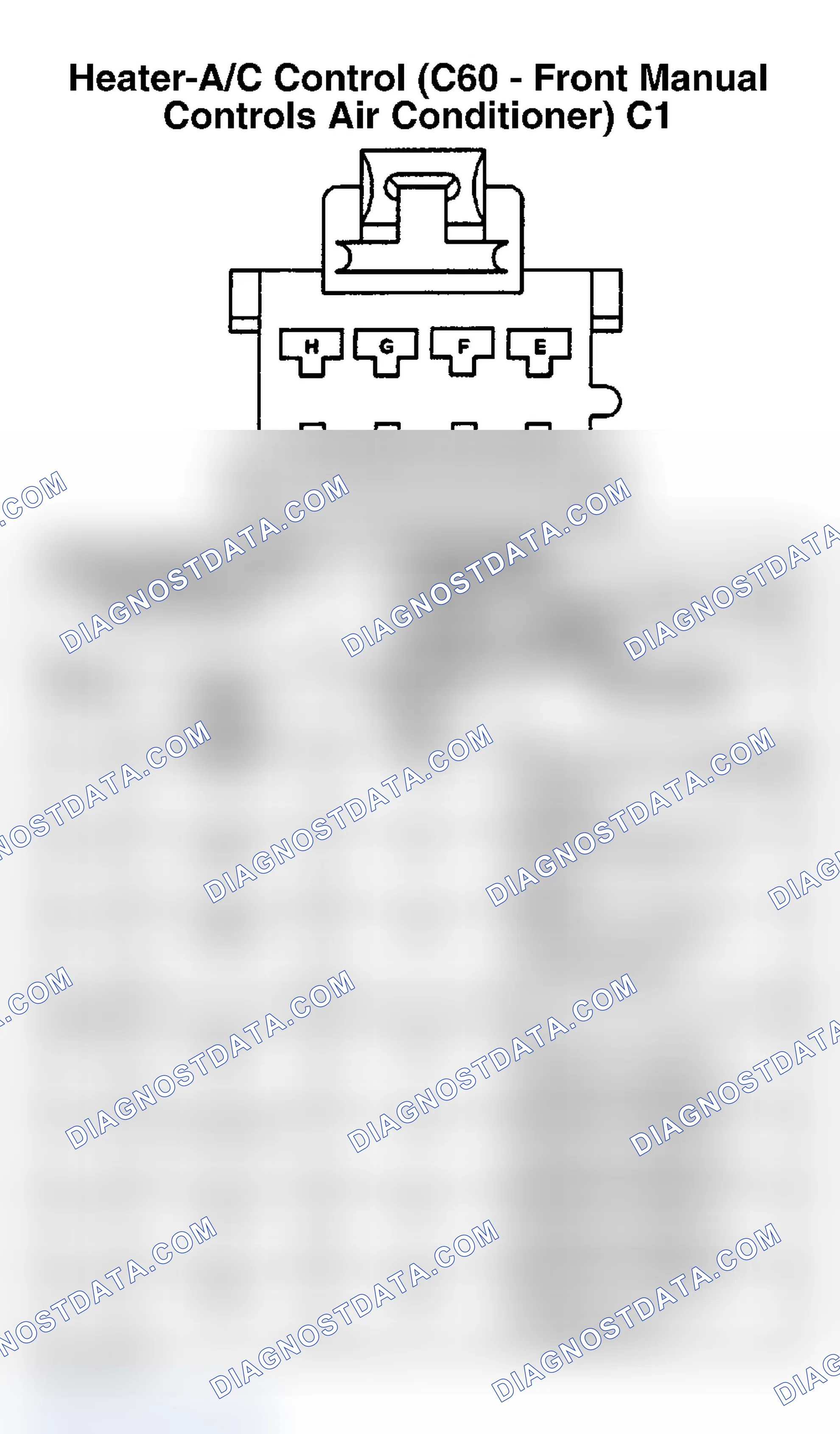 Scheme 66: HEATER & A/C CONTROL (FRONT MANUAL A/C CONTROLS) C1