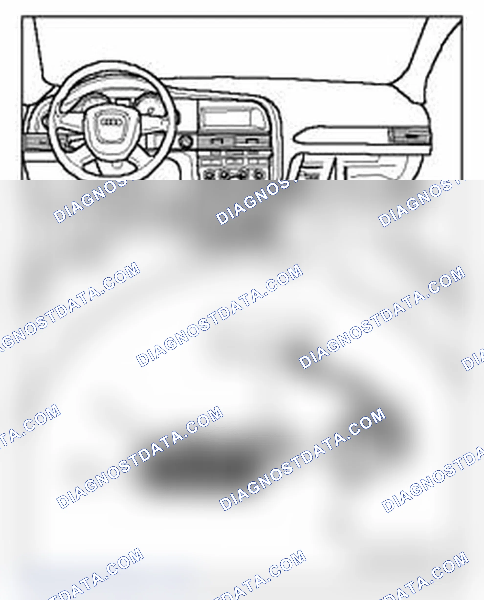 Scheme 329: Glove Compartment Light W6 , removing and installing