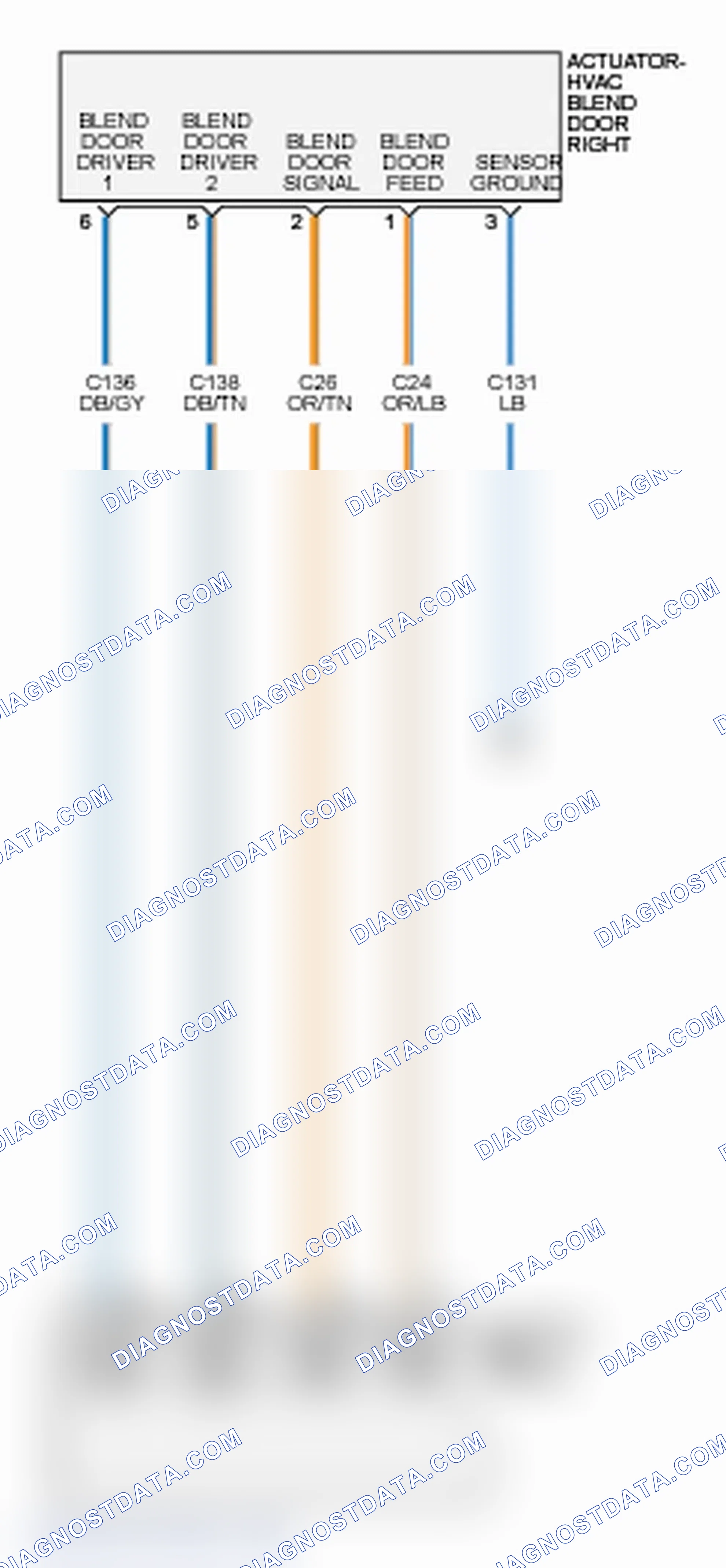 Scheme 2: B11C8-11-RIGHT TEMPERATURE DOOR CONTROL - CIRCUIT SHORT TO GROUND