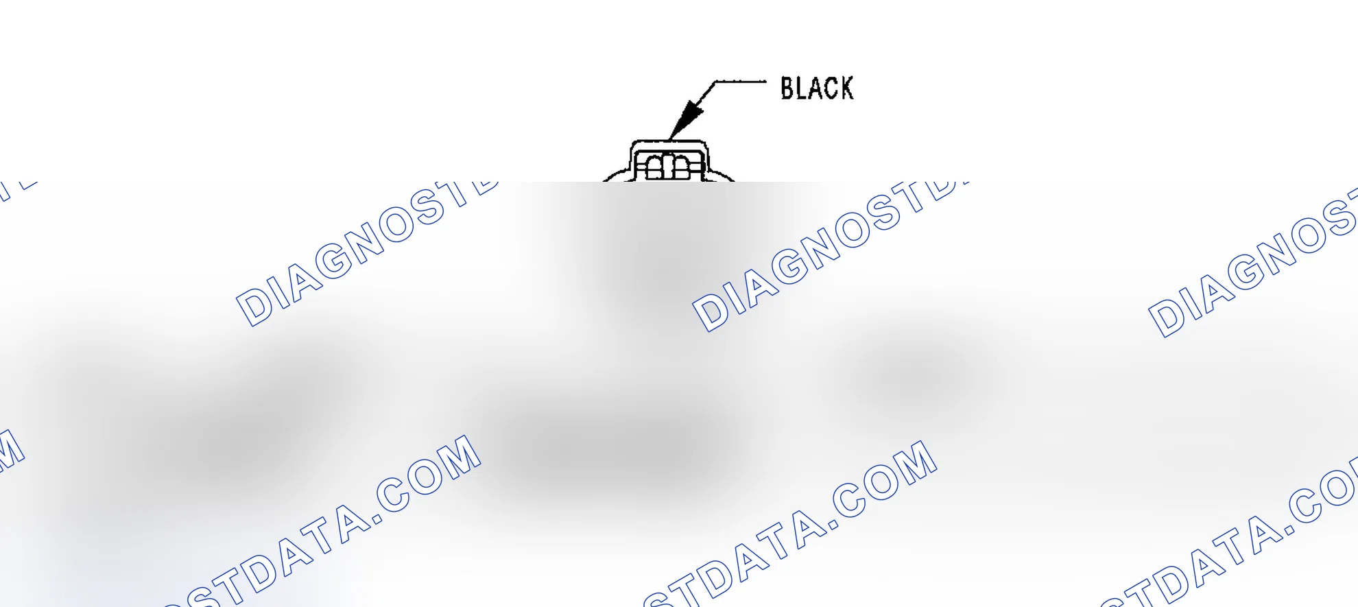 Scheme 308: BATTERY TEMPERATURE SENSOR HARNESS CONNECTOR END VIEW