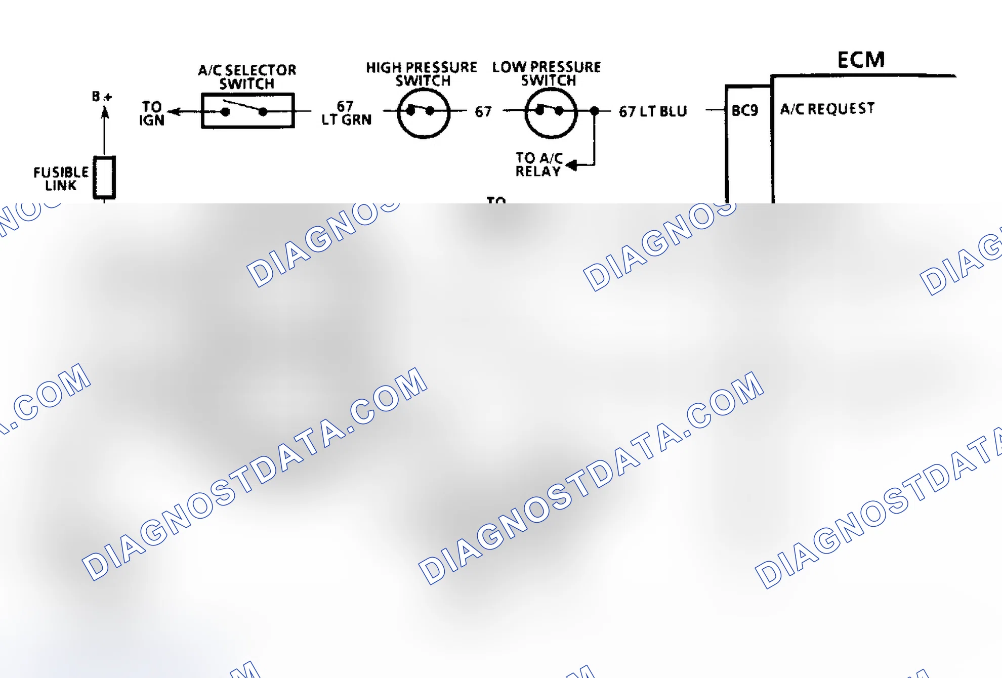 Scheme 519: Chart C12A, Schematic, Cooling Fan Function Check (3.3L "A" Body)