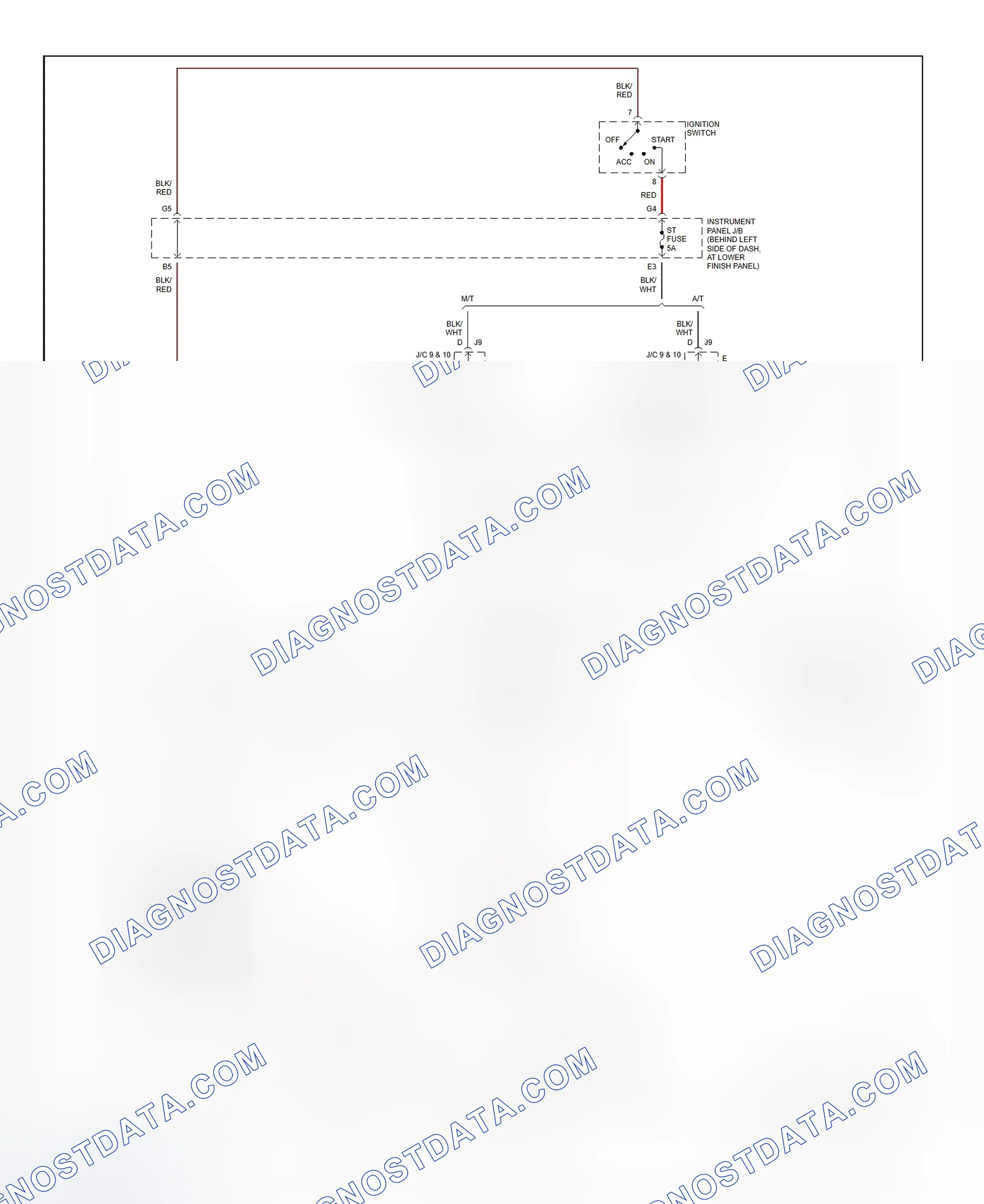 Fig. 24: Starting System Wiring Diagram (Corolla)