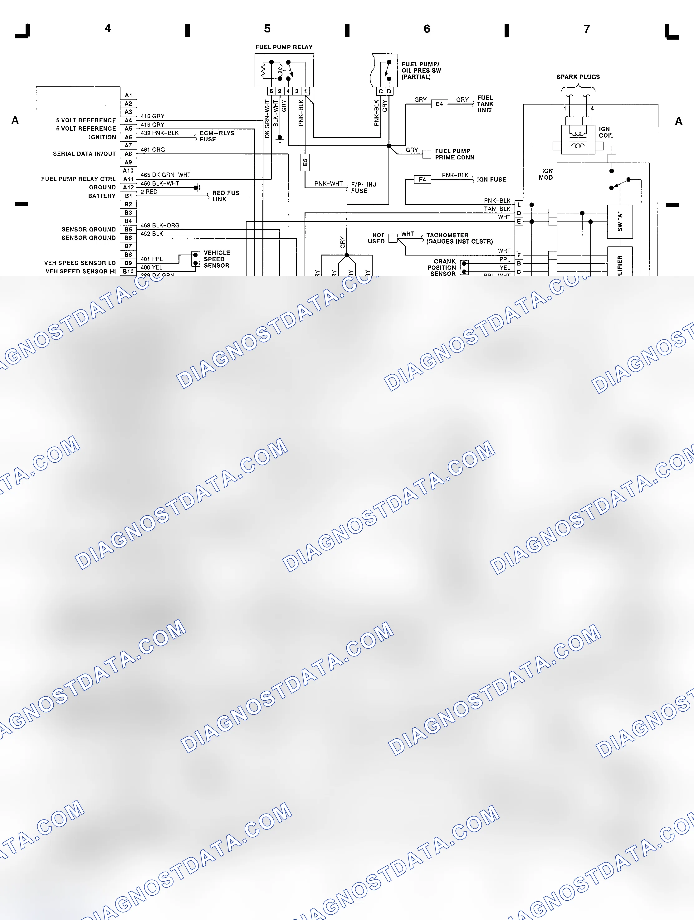 Scheme 5: 2.3L (VIN A & D) ECM Diagram (Cutlass Calais, Grand Am & Skylark)