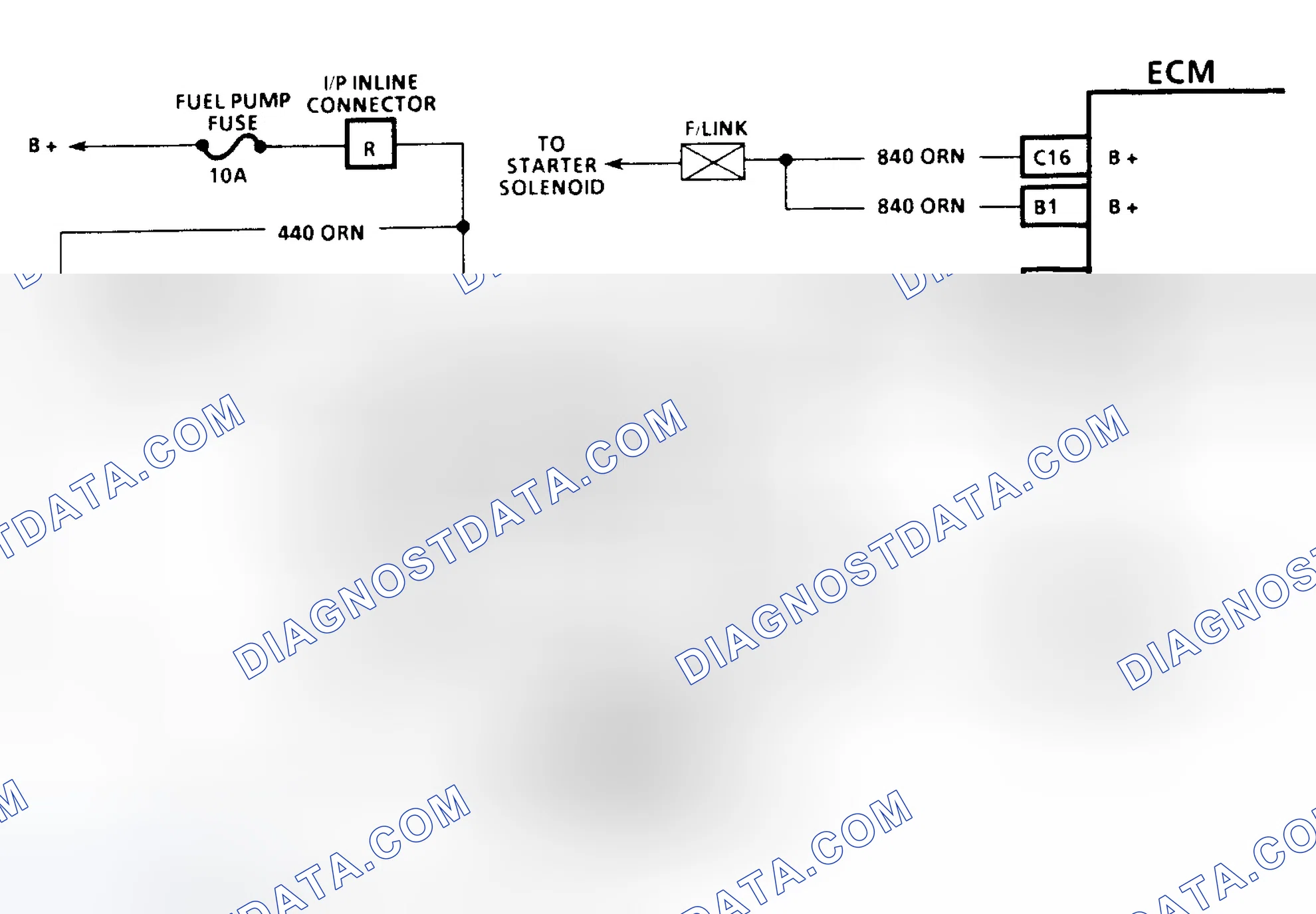 Scheme 142: Code 54 Schematic (3.1L) Fuel Pump Circuit
