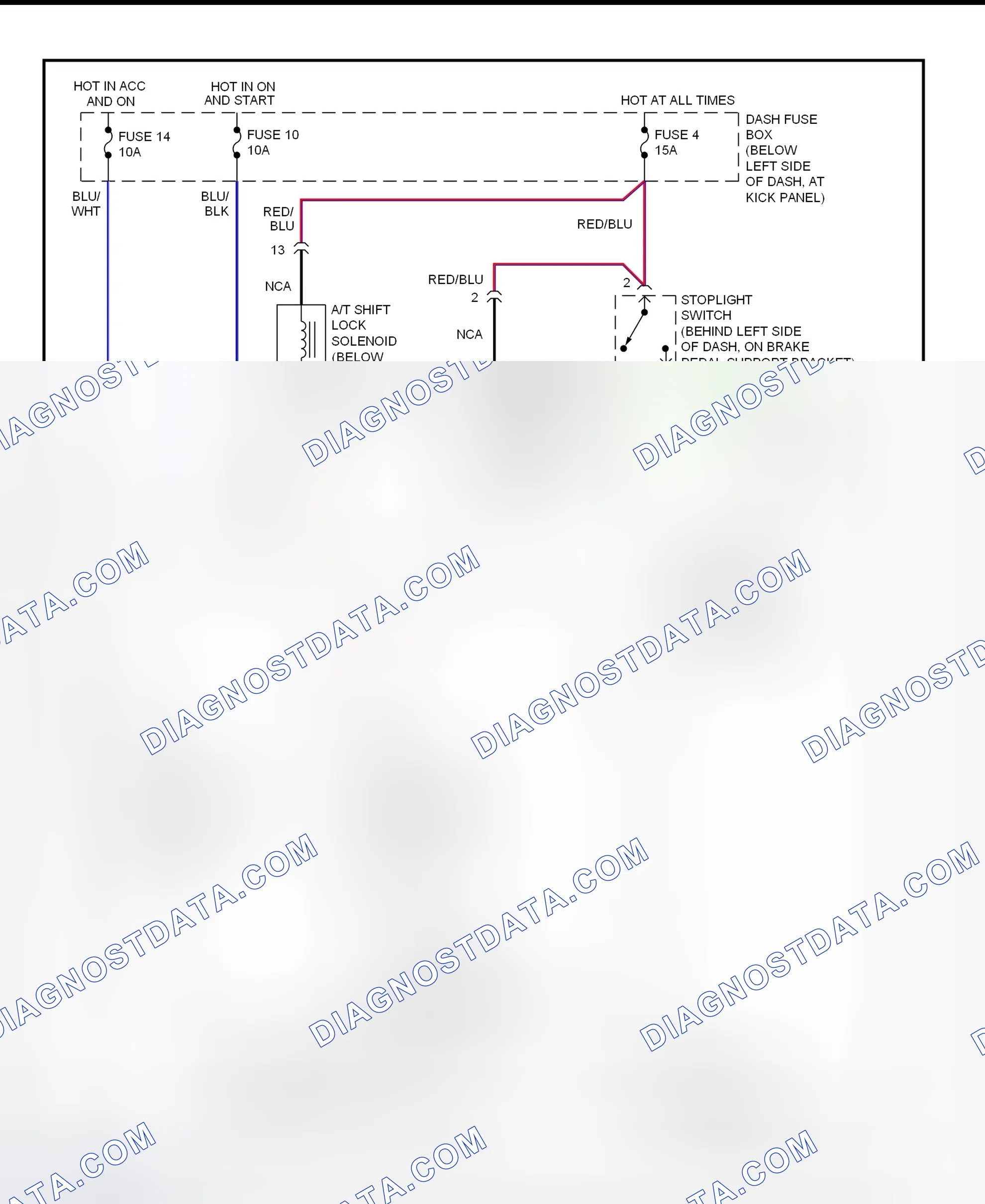 Scheme 77: Shift Interlock System Wiring Diagram (1998 Accent)