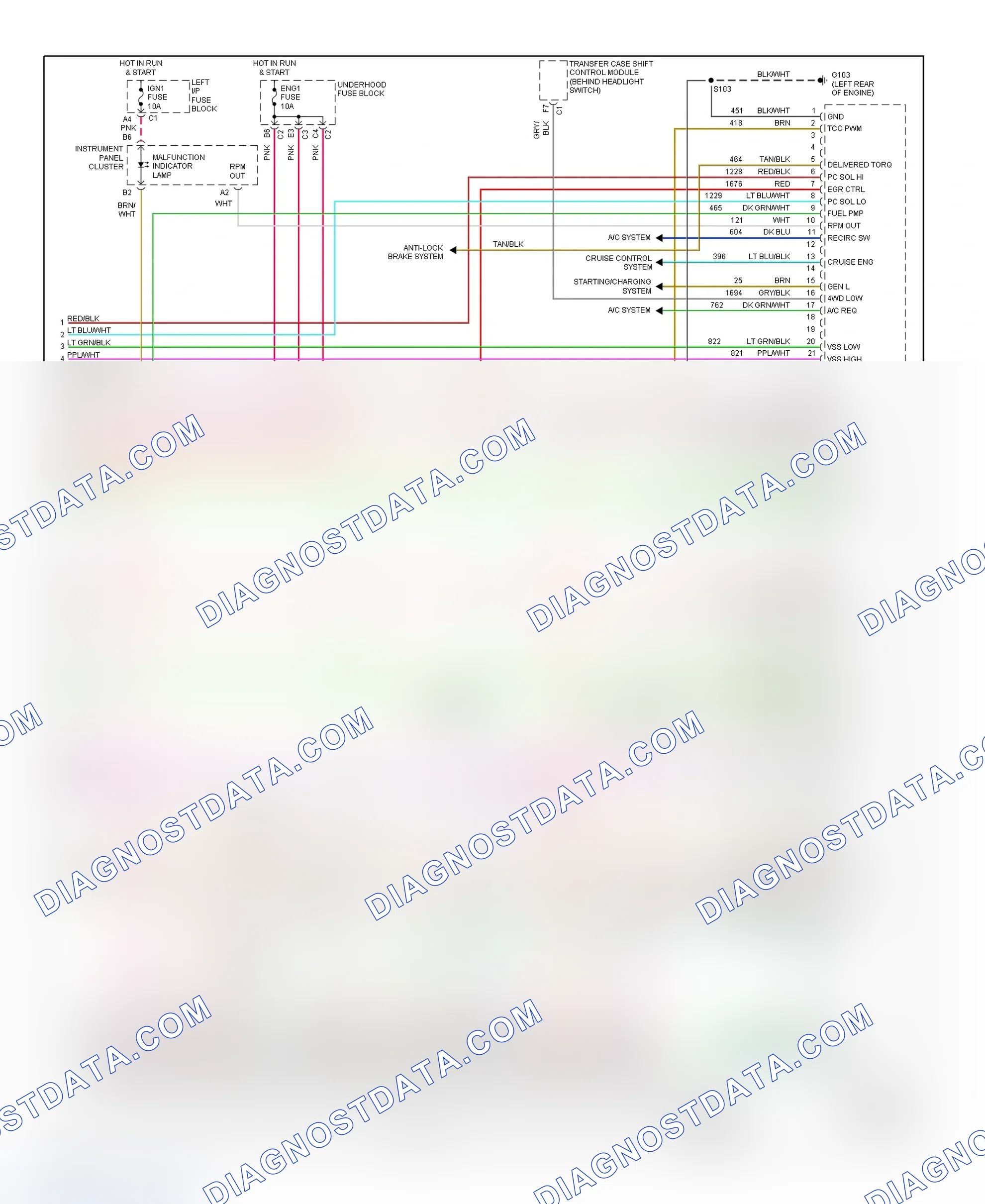 Scheme 32: PCM Wiring Diagram (Avalanche, Sierra, Silverado, Suburban, Tahoe, Yukon & Yukon XL - 4.8L & 5.3L - With Case Ground HO2S - 5 Of 5)