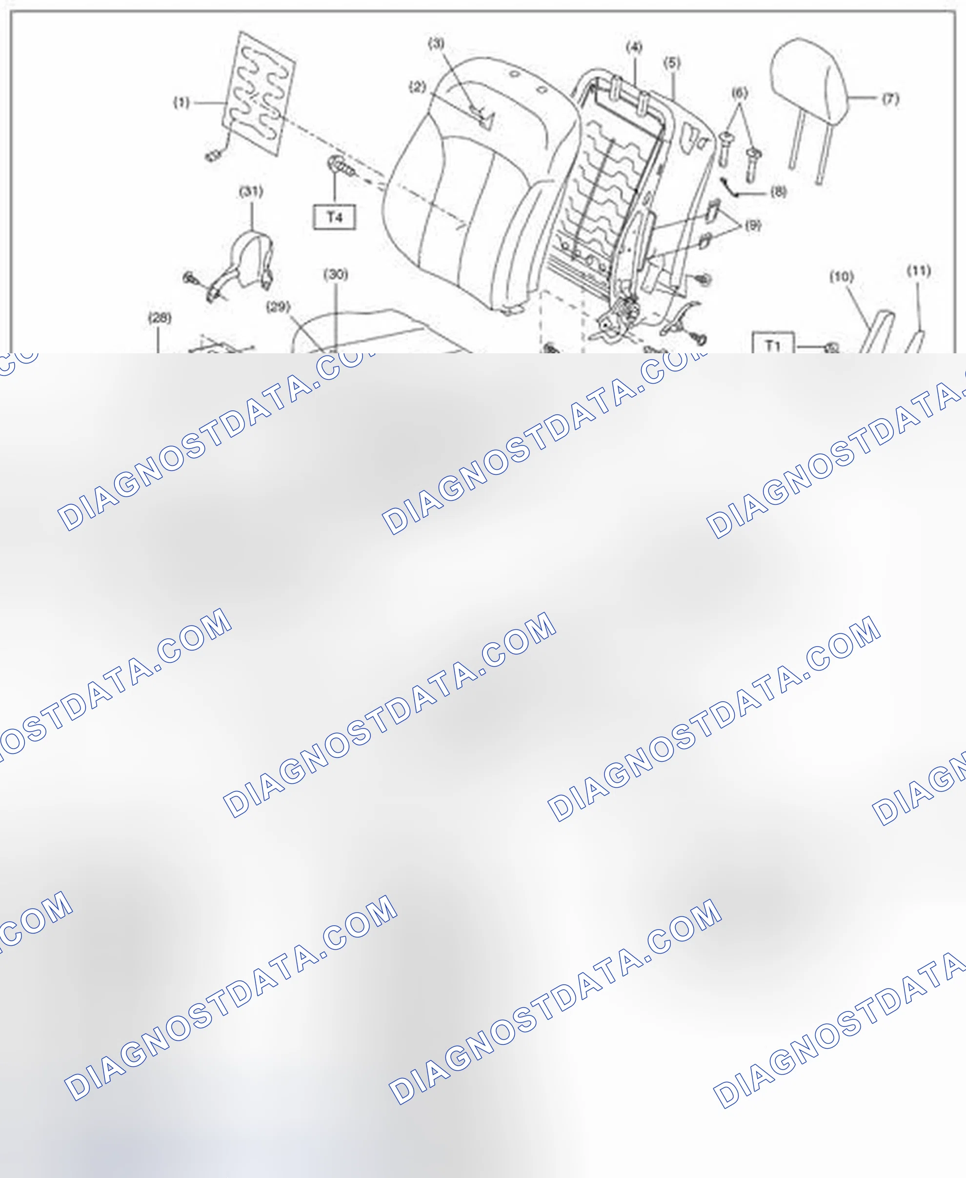 Scheme 16: FRONT SEAT