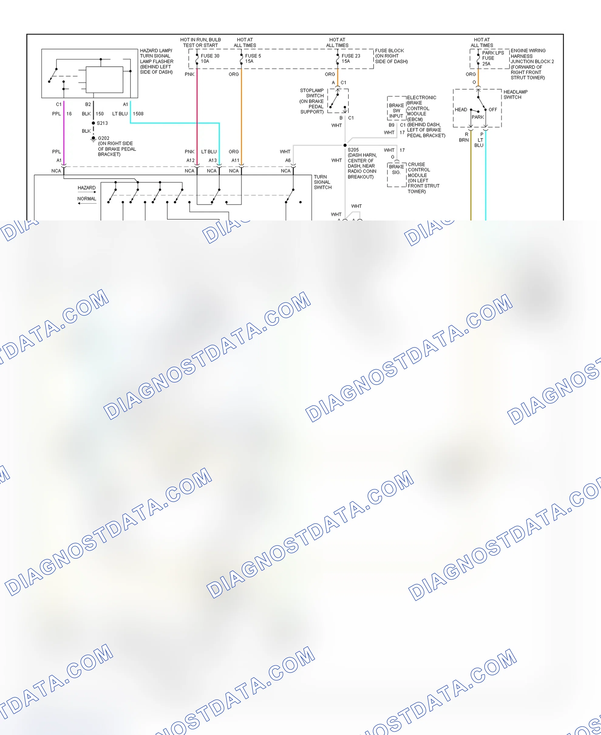 Scheme 29: Exterior Lights Wiring Diagram (Lumina & Monte Carlo)