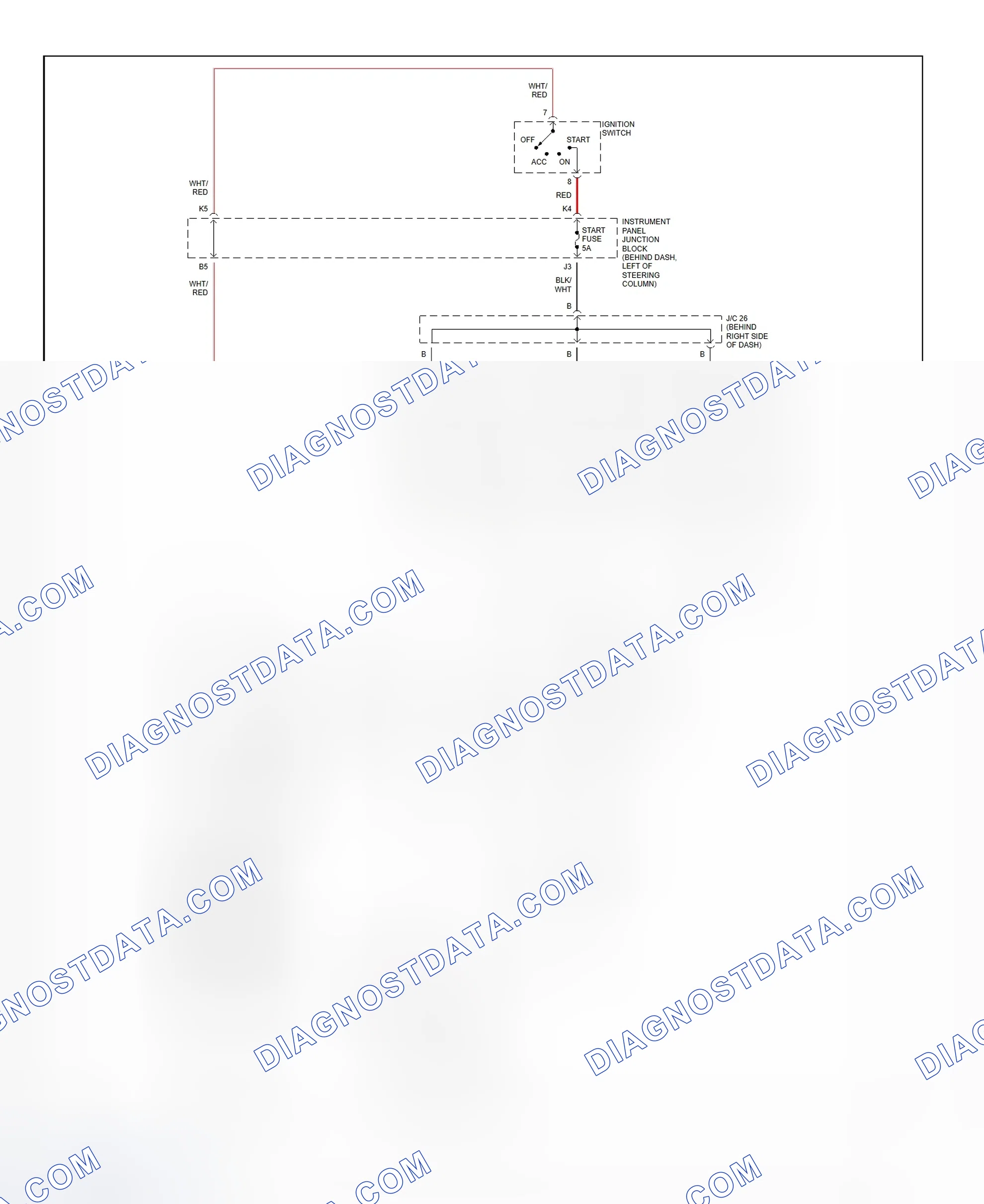 Fig. 22: Starting System Wiring Diagram (Camry Solara)