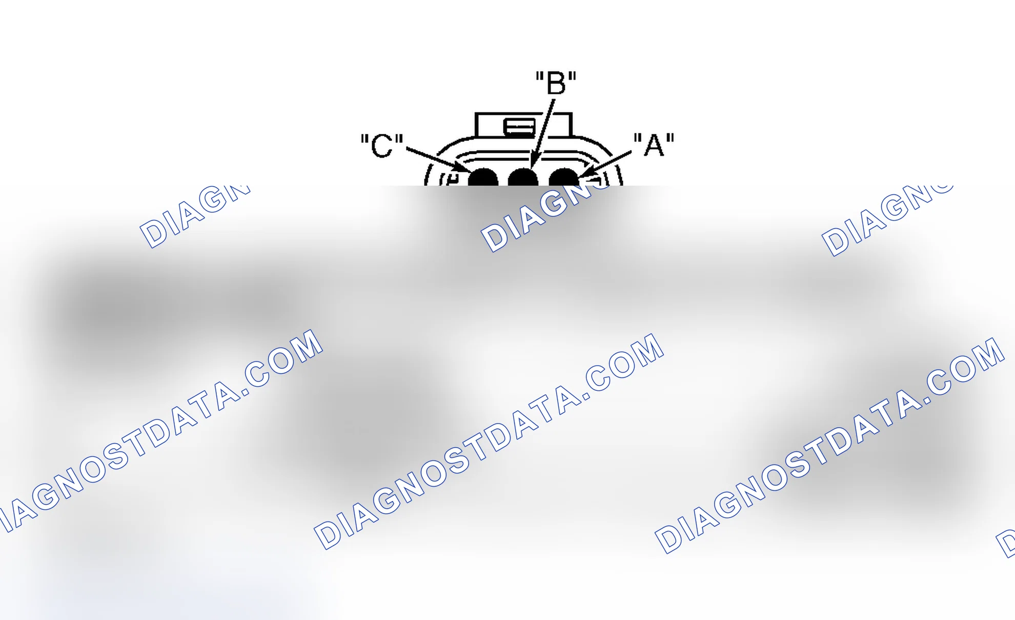 Scheme 755: CAMSHAFT POSITION SENSOR CONNECTOR END VIEW