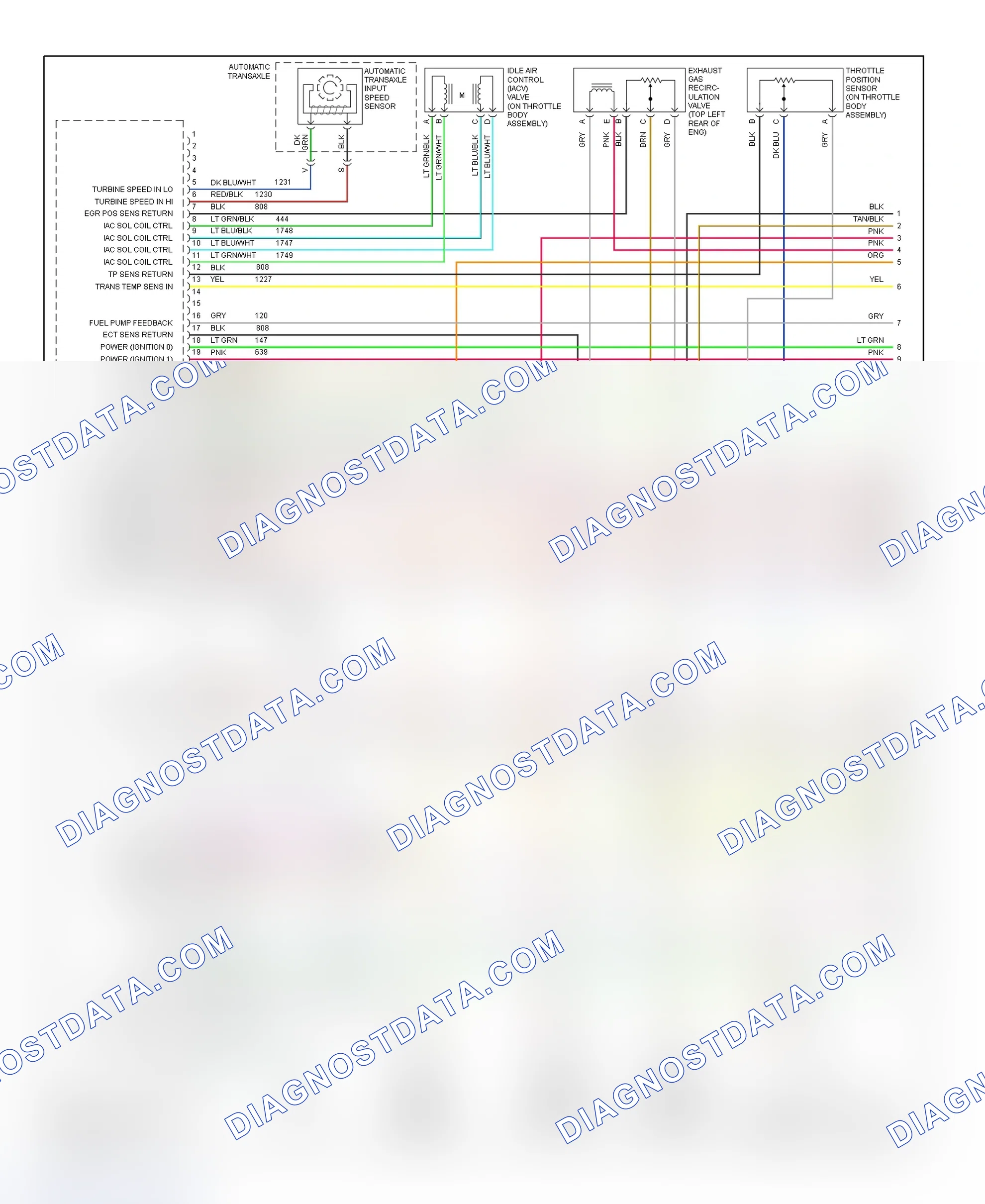 Scheme 71: PCM Wiring Diagram (DeVille & Eldorado - 4.6L - 1 Of 4)