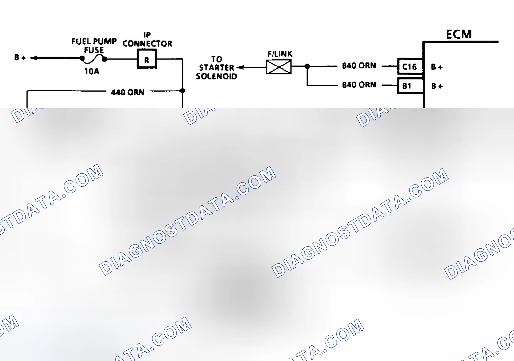 Scheme 80: Code 54: Fuel Pump Circuit Circuit Diagram (3.1L)