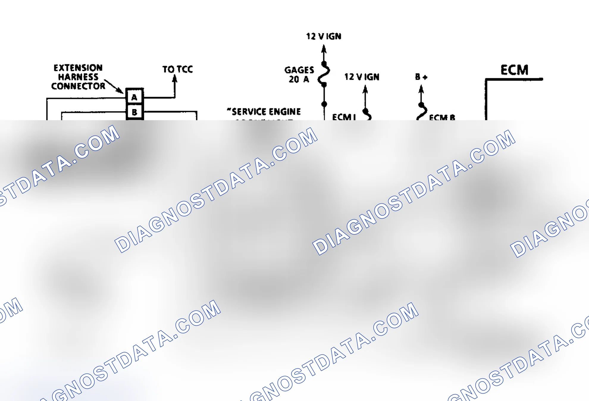 Scheme 14: Diesel Fuel Injection Diagnostic Circuit Schematic (Commercial Van & Van)