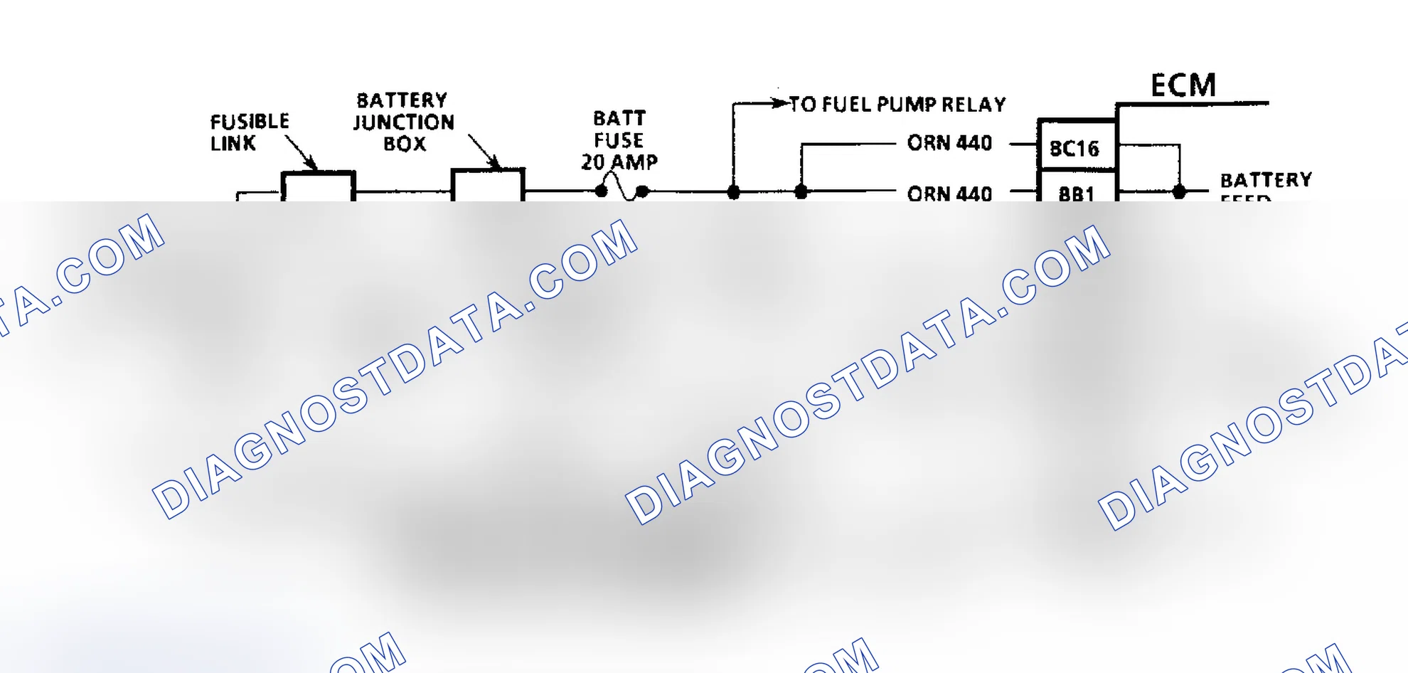 Scheme 441: Chart A2 Schematic, (3.3L "A" Body) Won't Flash Code 12 "Service Engine Soon" Light On
