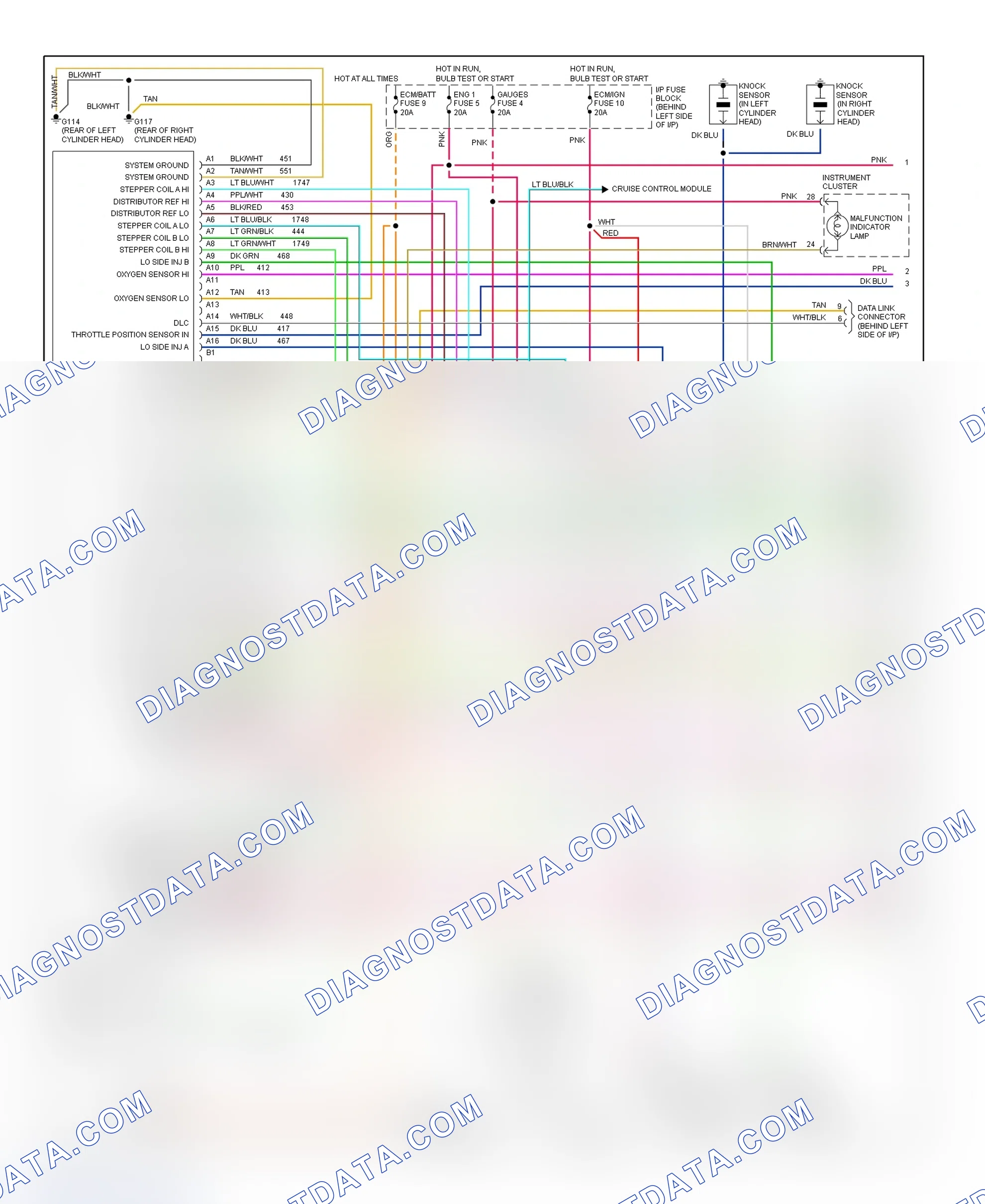 Scheme 34: Wiring Diagram ("S" & "T" Blazer, Jimmy, Pickup & Sonoma - 4.3L VIN Z W/PCM - 1 Of 2)