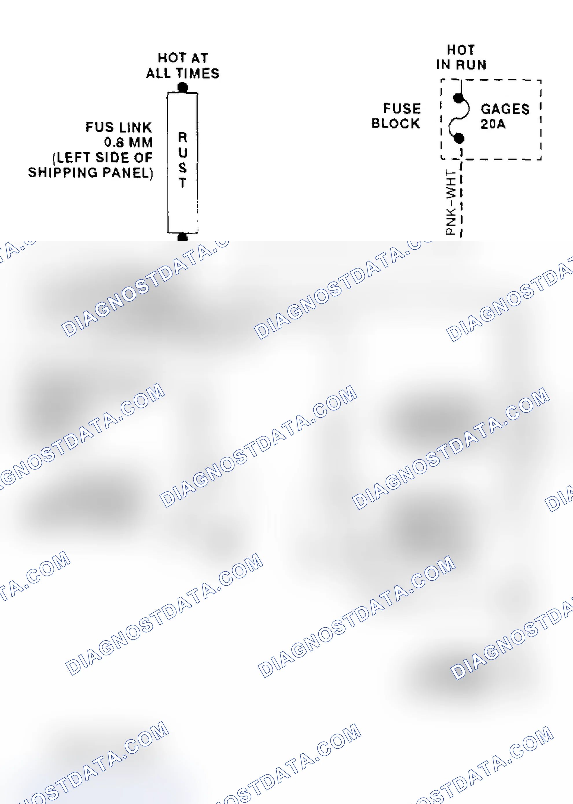 Scheme 6: Cooling Fan Circuit Wiring Diagram ("P" Series - 7.4L VIN N)