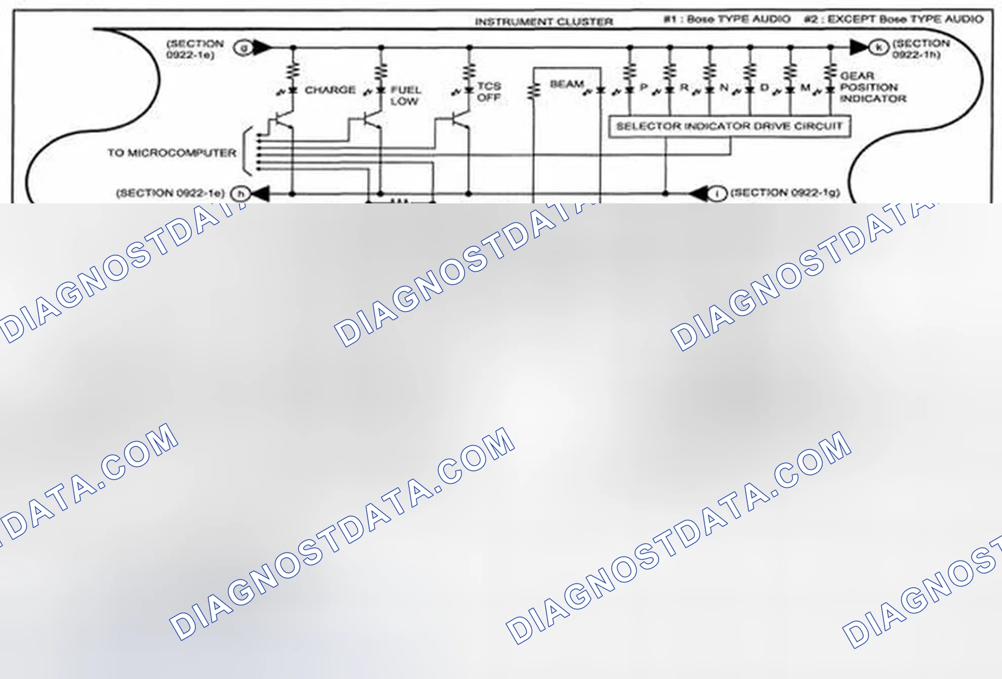 Scheme 344: Instrument Cluster System Wiring Diagram - 0922-1f (1 Of 2)