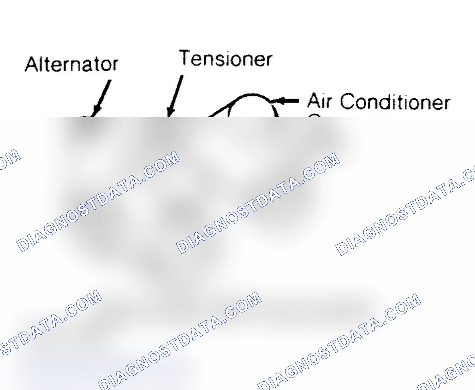 Scheme 6: Drive Belt Routing (5.0L & 5.8L)
