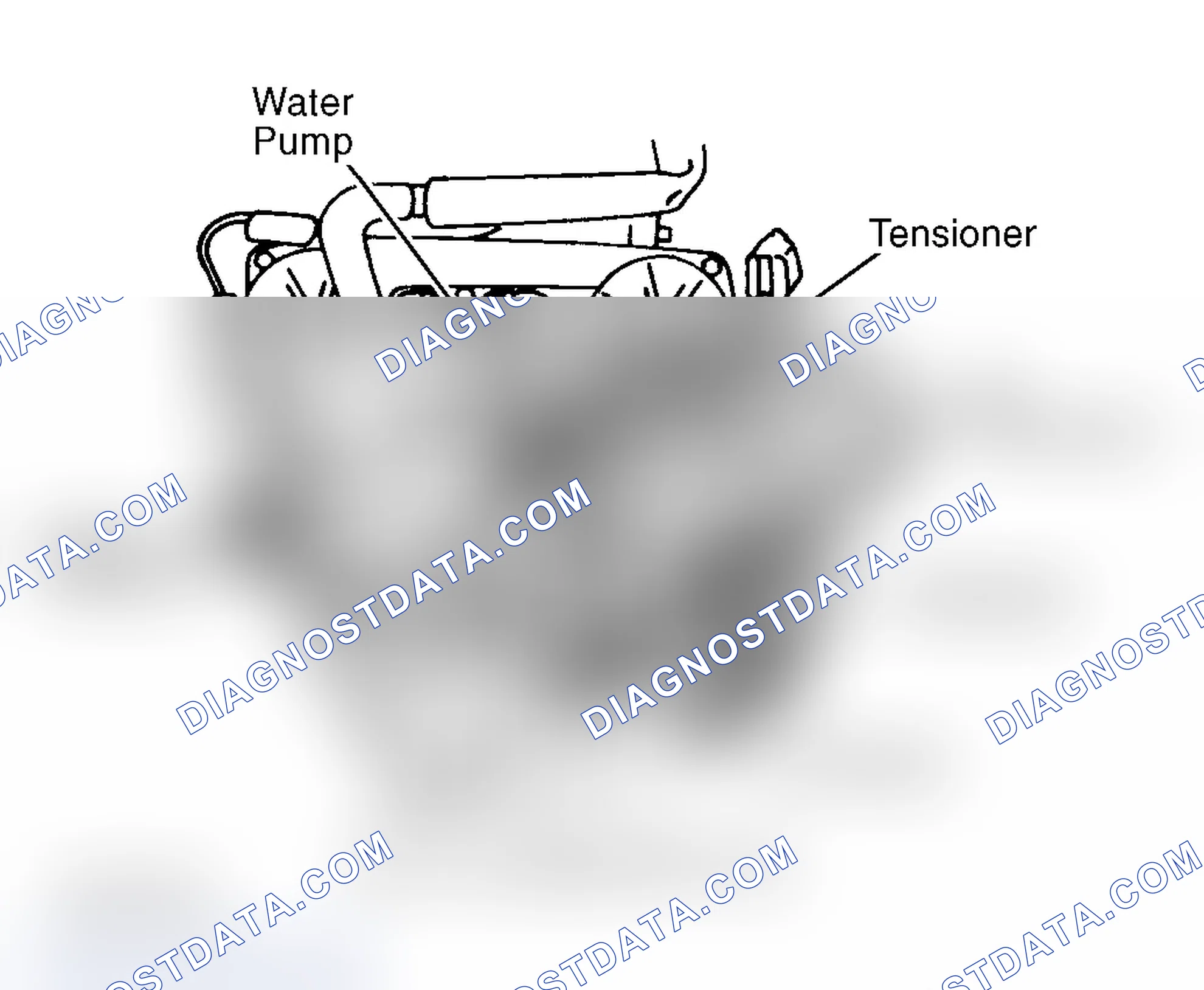 Scheme 27: Drive Belt Routing (3.0L Villager With A/C)