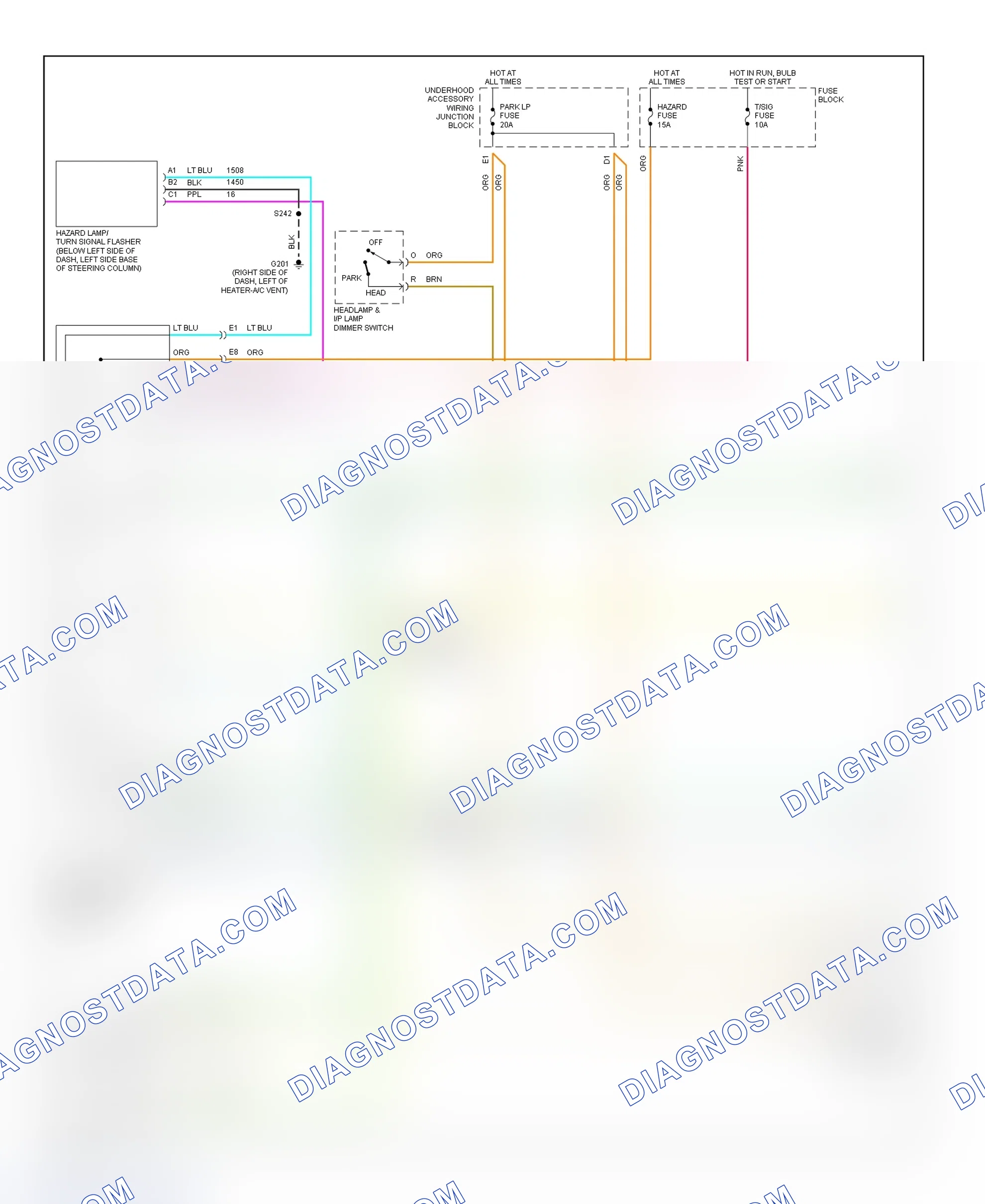 Scheme 32: Exterior Lights Wiring Diagram (Montana, Silhouette & Venture - 1 Of 2)