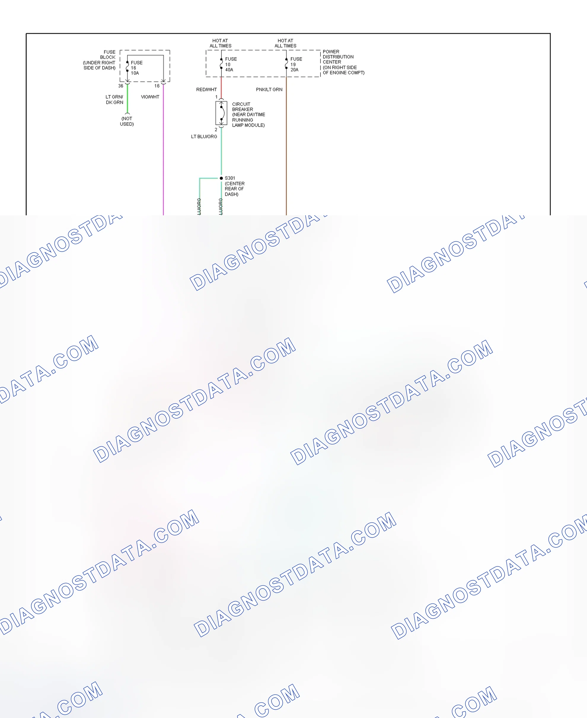 Scheme 6: Headlight System Wiring Diagram (Wrangler)