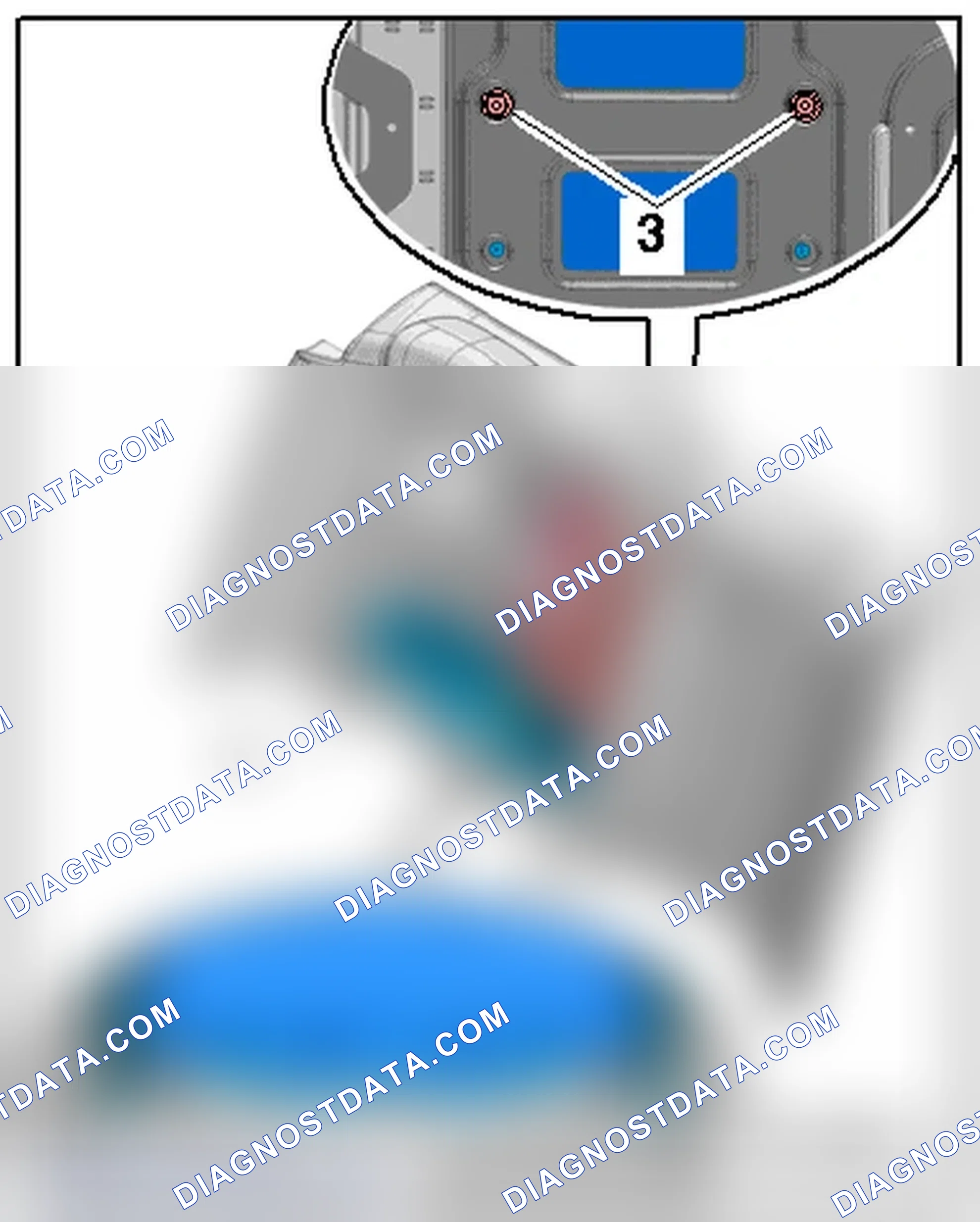 Scheme 238: CENTER ARMREST, BRACKET AND HINGES, FIXED REAR SEAT BACKREST