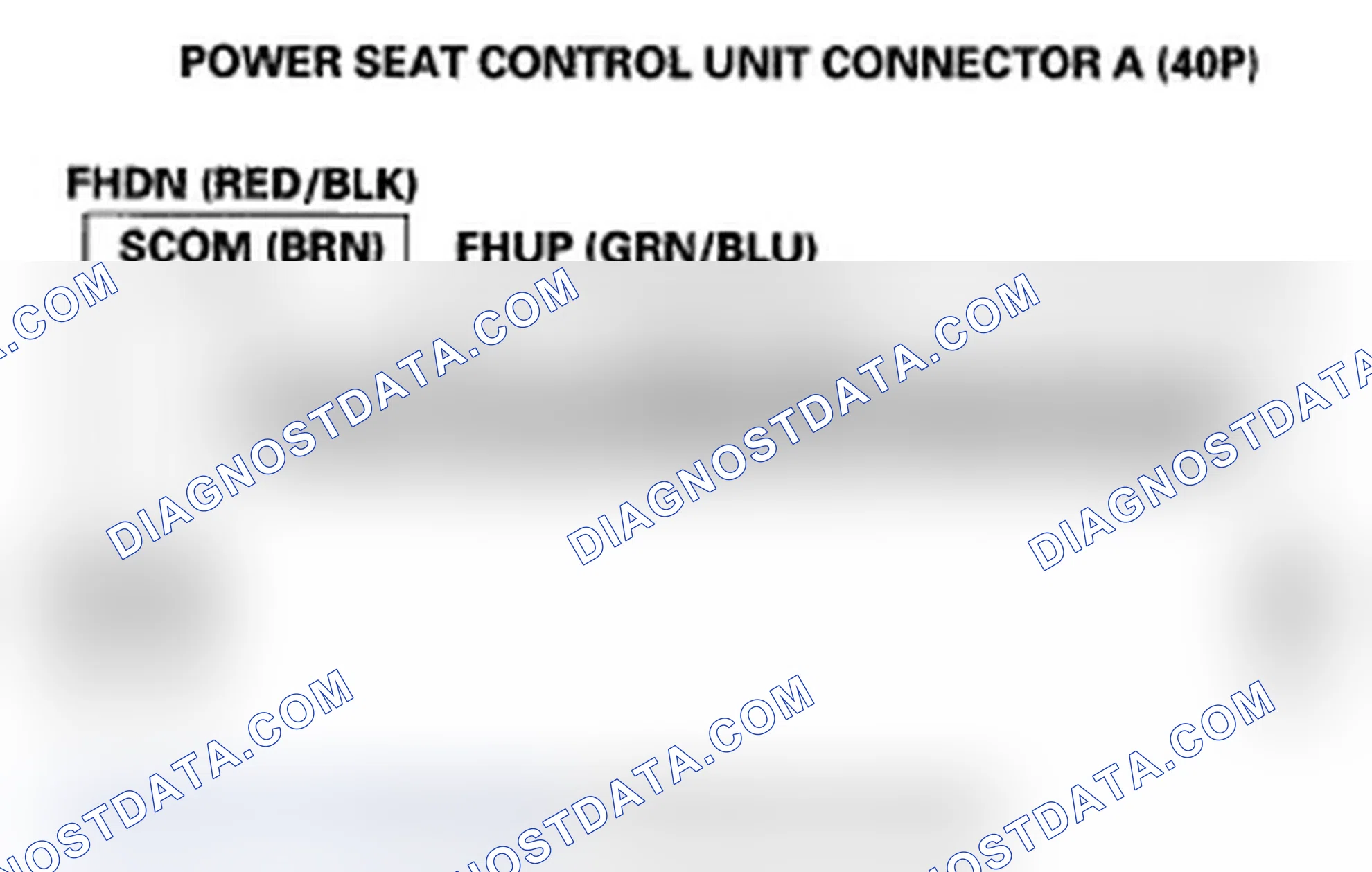 Scheme 69: DTC B1846: Power Seat Front Up-Down Switch Circuit Malfunction