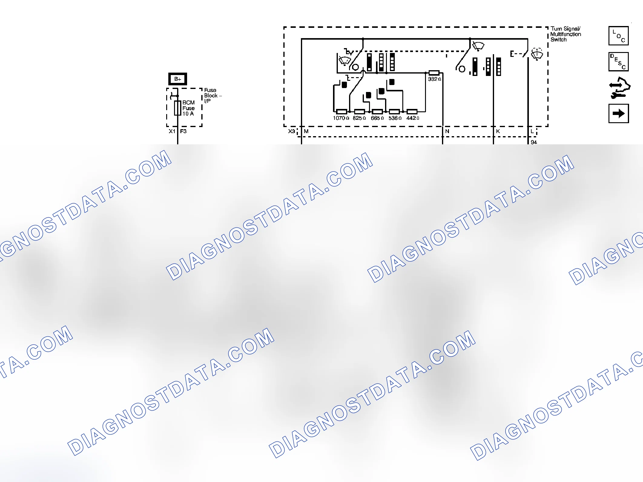 Scheme 1: Wiper/Washer Schematics