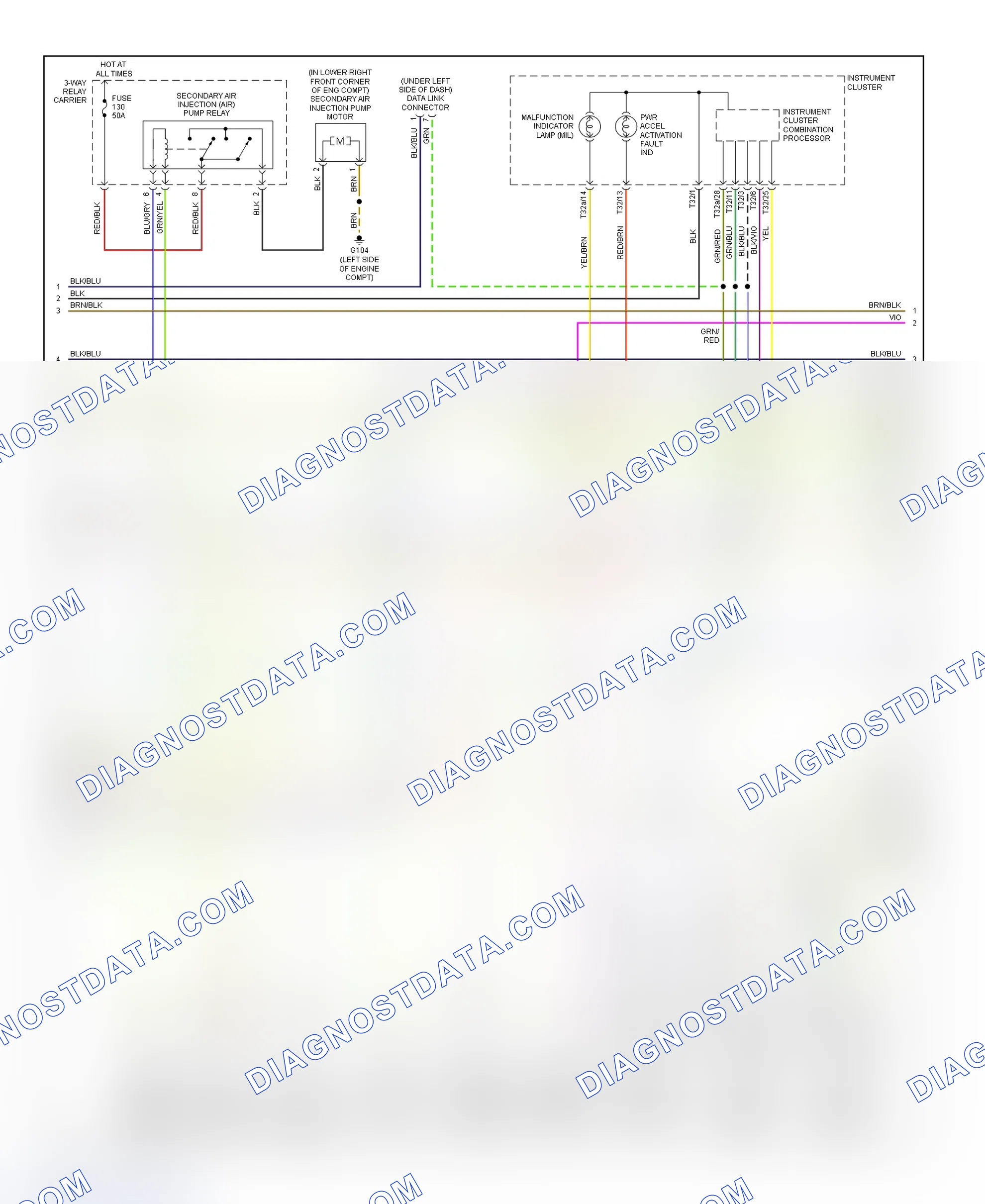 Scheme 5: Wiring Diagram (A4 2.8L - 2 Of 3)