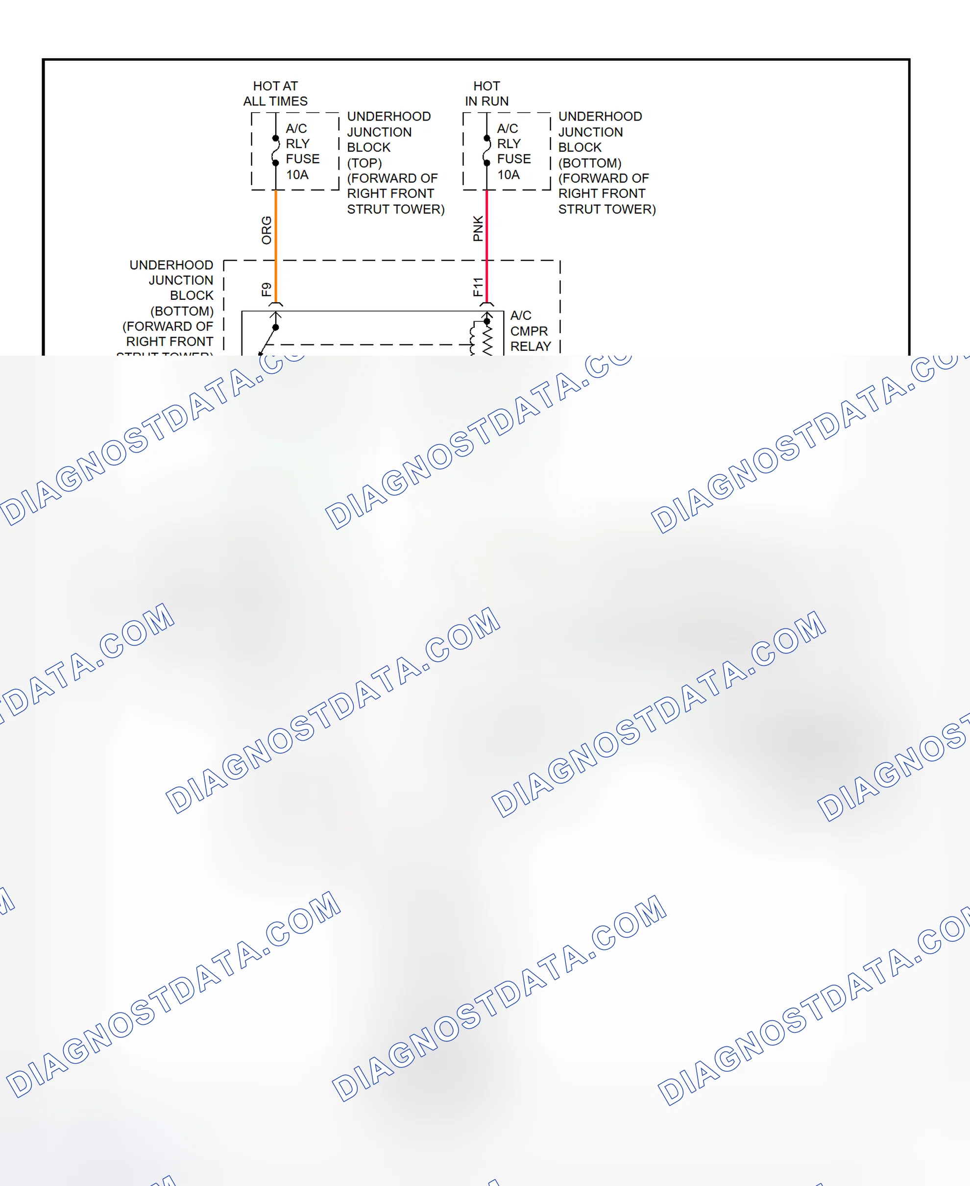 Scheme 30: A/C Compressor Clutch Control Circuit Wiring Diagram (2001 Impala & Monte Carlo)