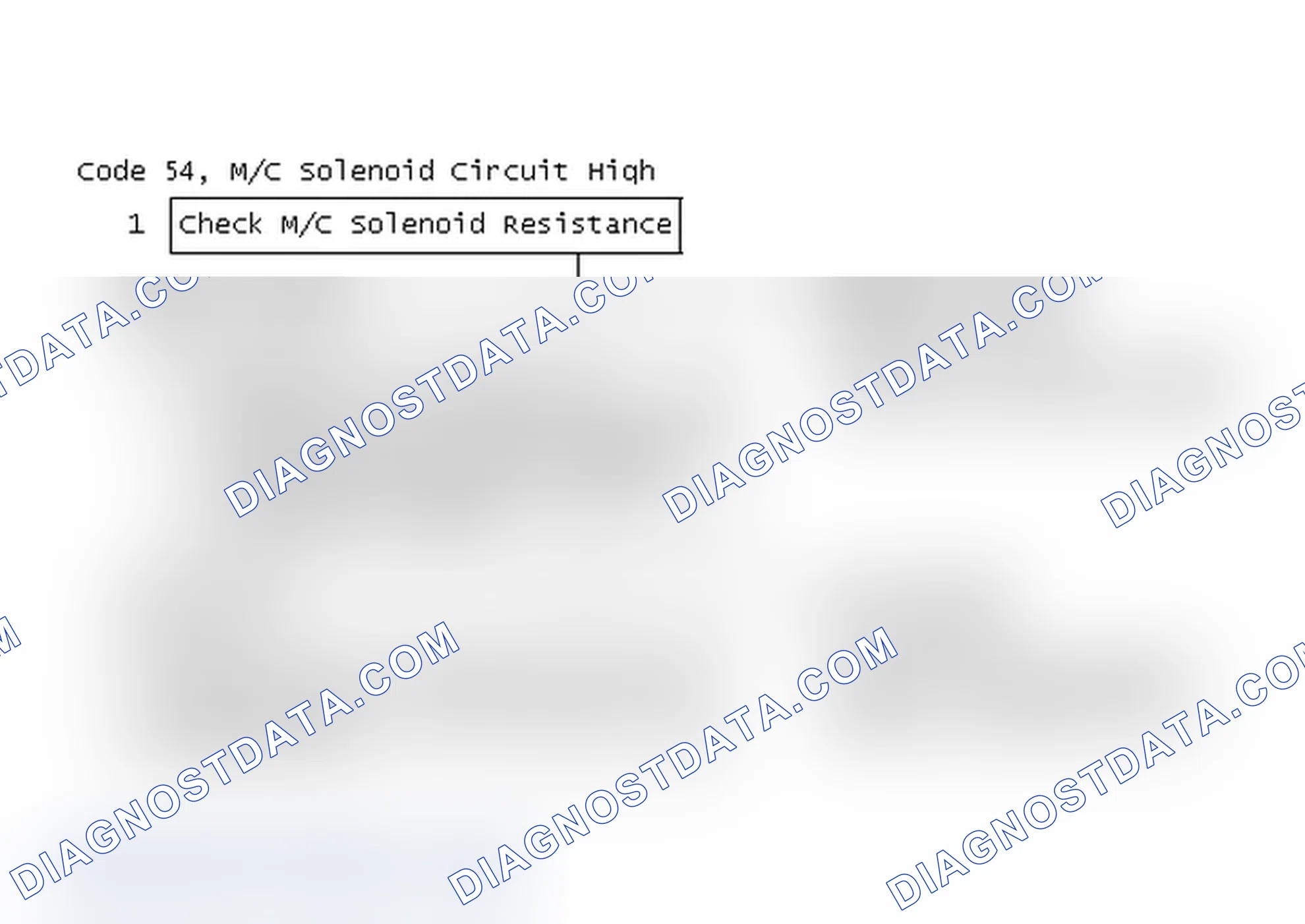 Scheme 126: Code 54, M/C Solenoid Circuit High