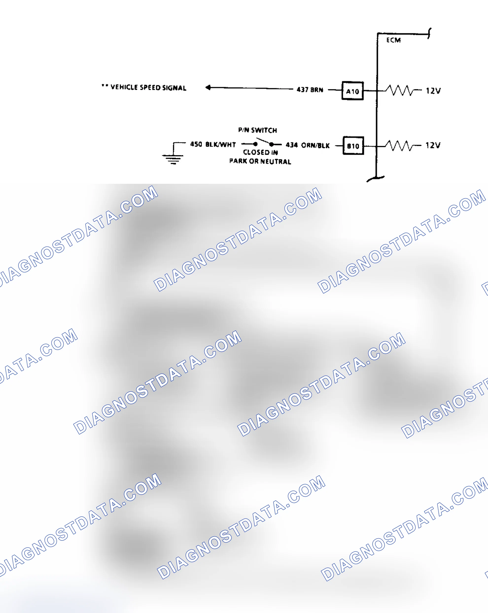 Scheme 80: Code 24, Vehicle Speed Sensor (VSS) Flow Chart & Schematic
