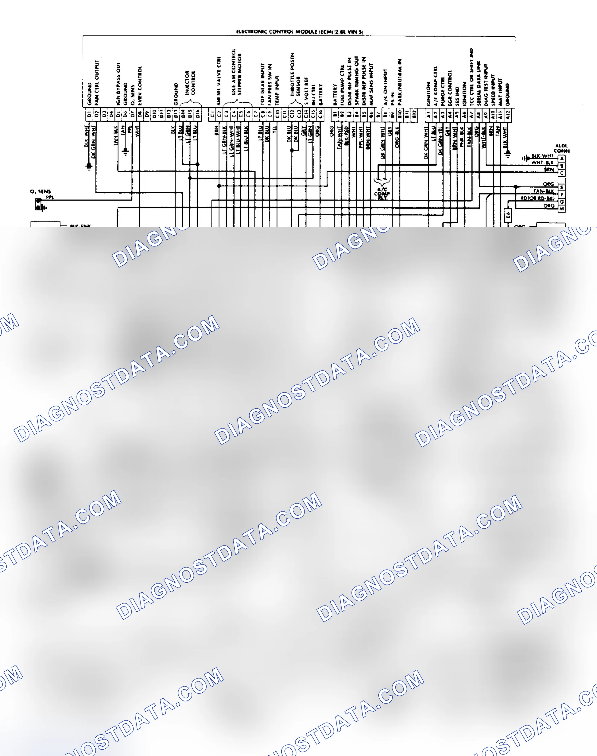 Scheme 16: 1988 Camaro & Firebird 2.8L Fuel Injection Wiring Diagram