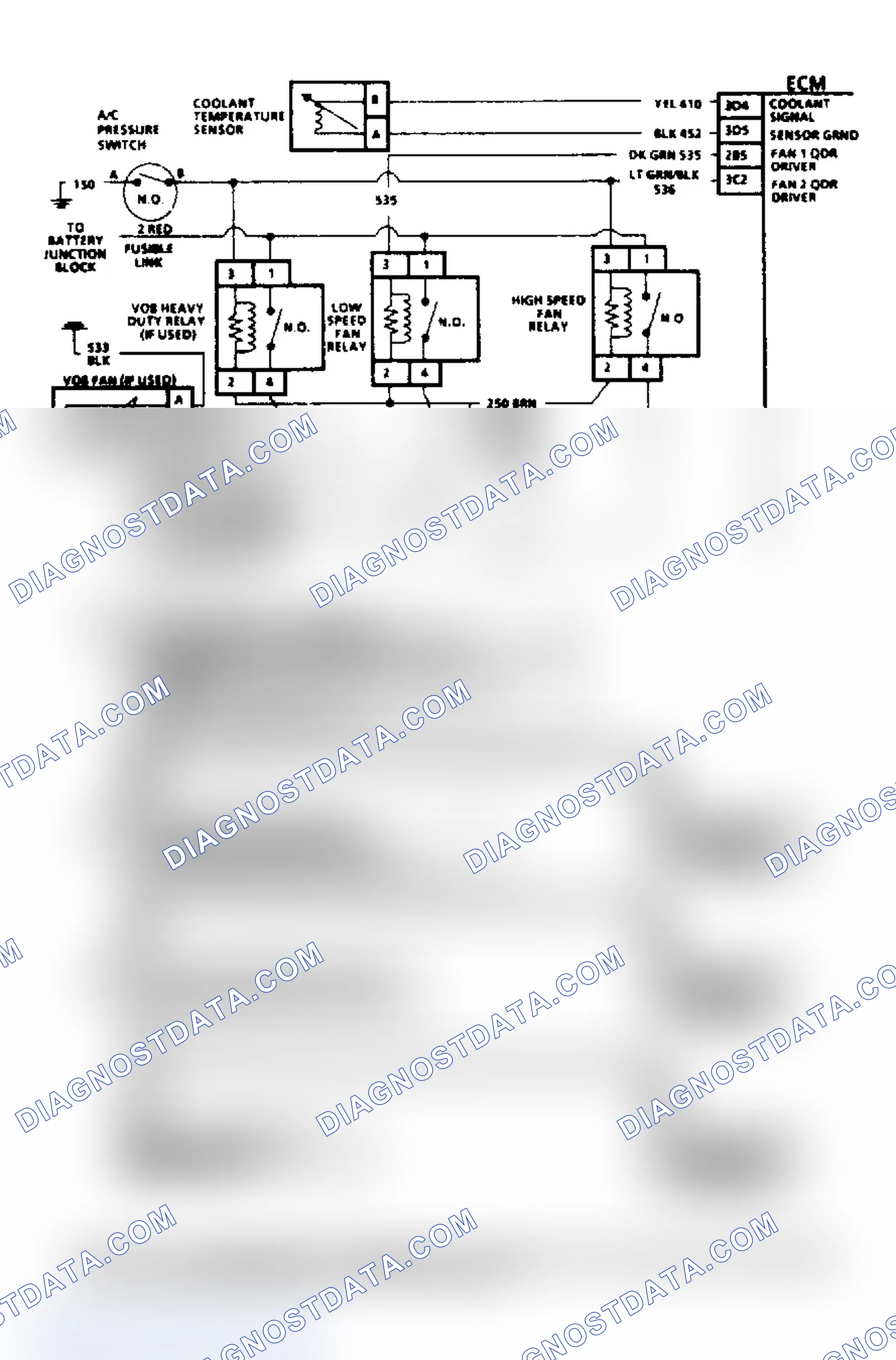 Scheme 5: CHART C-12A, COOLANT FAN CHECK "3800" - VIN C