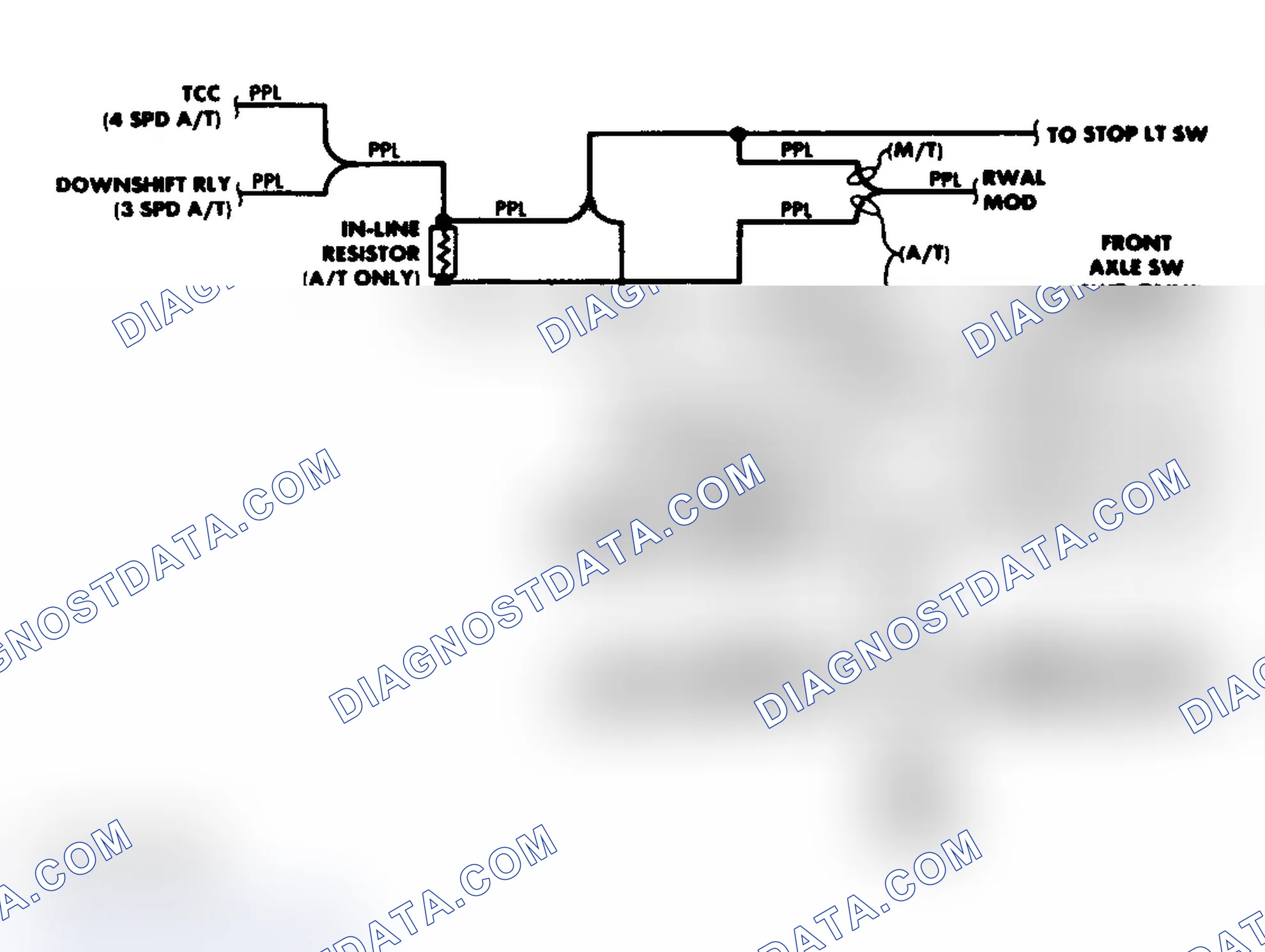 Scheme 2: Transfer Case Circuit (1988)