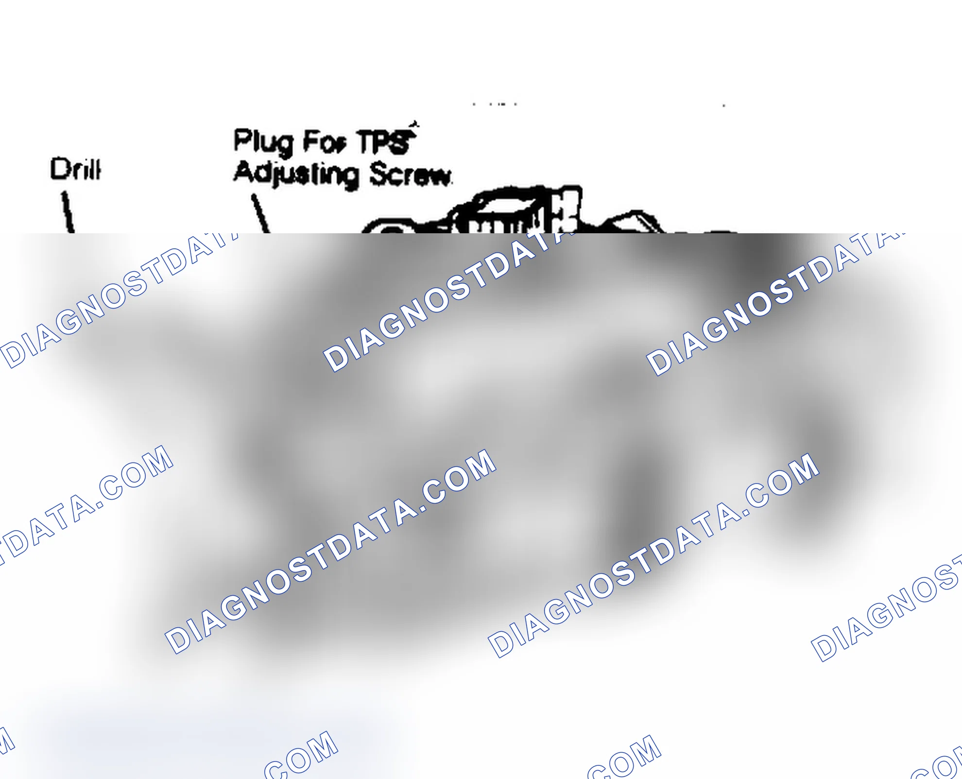 Scheme 5: Removing TPS Plug From 5.0L & 5.7L Carburetor