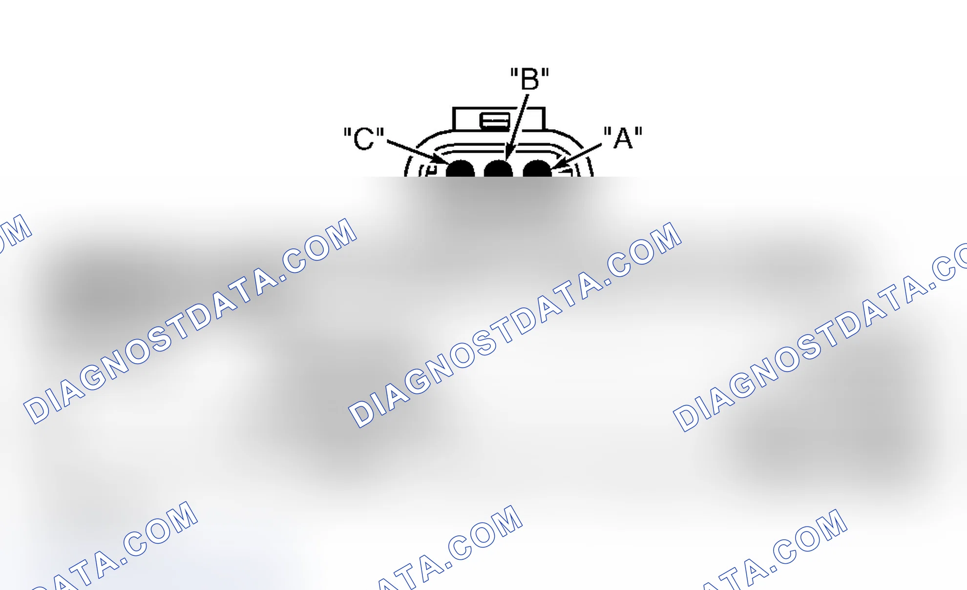 Scheme 4: CAMSHAFT POSITION SENSOR CONNECTOR END VIEW