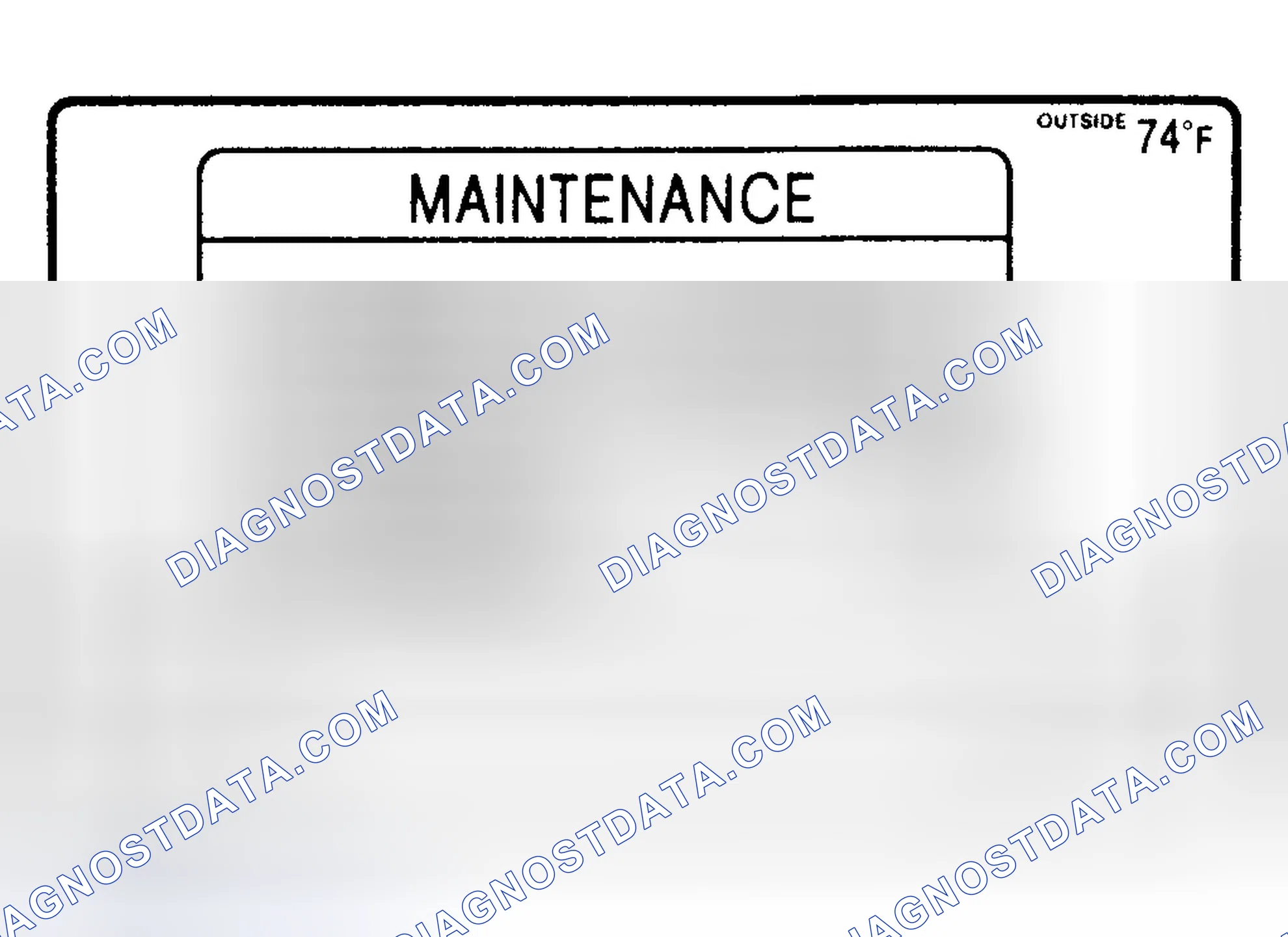 Scheme 2: MAINTENANCE INTERVAL RESET - PROCEDURE 1