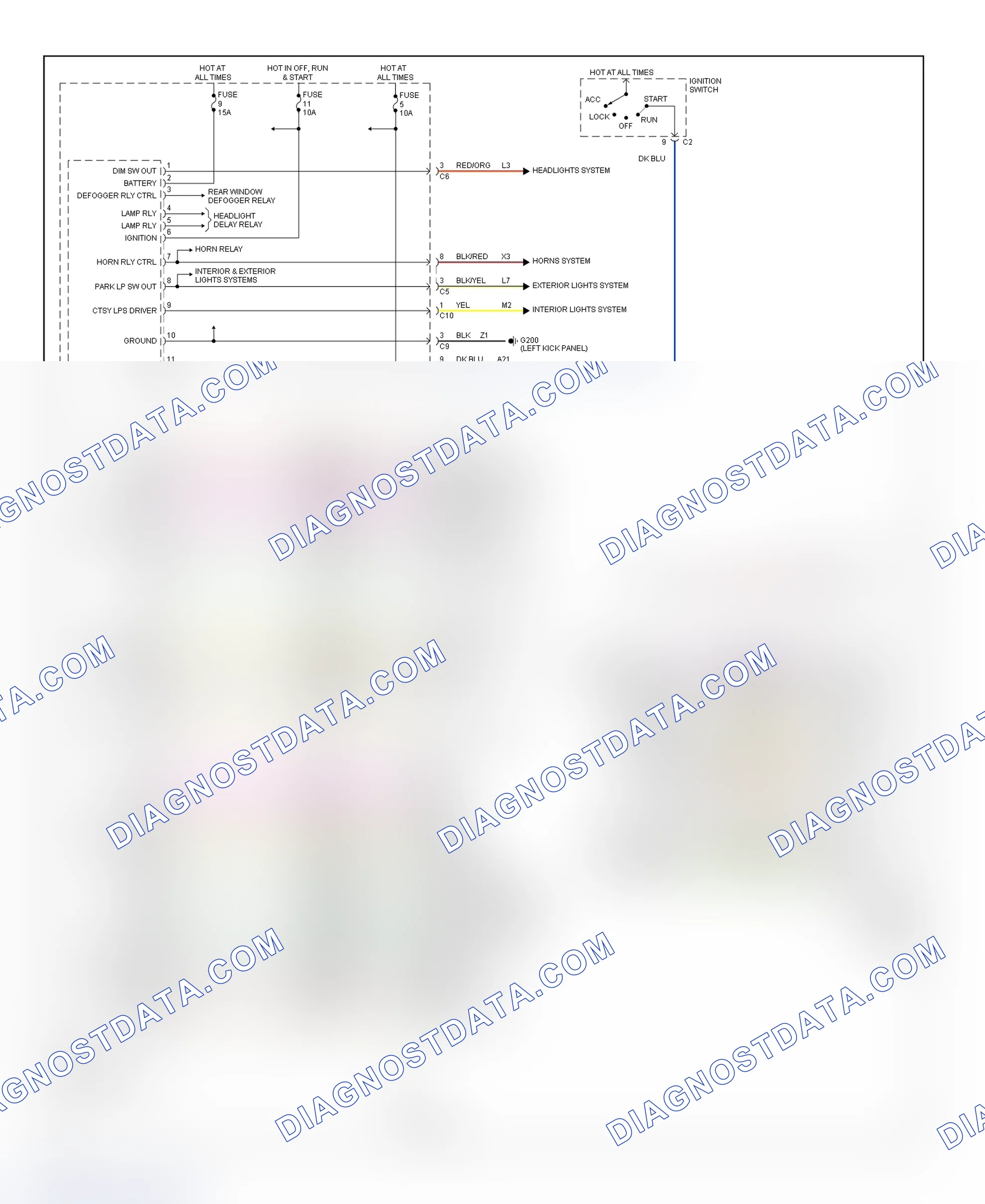 Scheme 74: BCM Wiring Diagram (Breeze, Cirrus & Stratus)