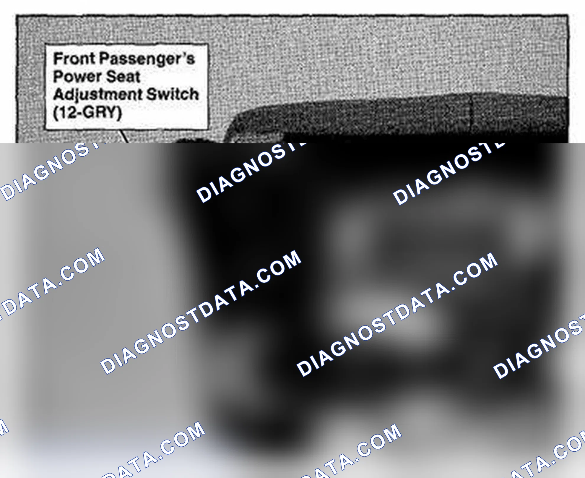 Scheme 571: Right Side Of Front Passengers Seat Component Location (Photo 166)