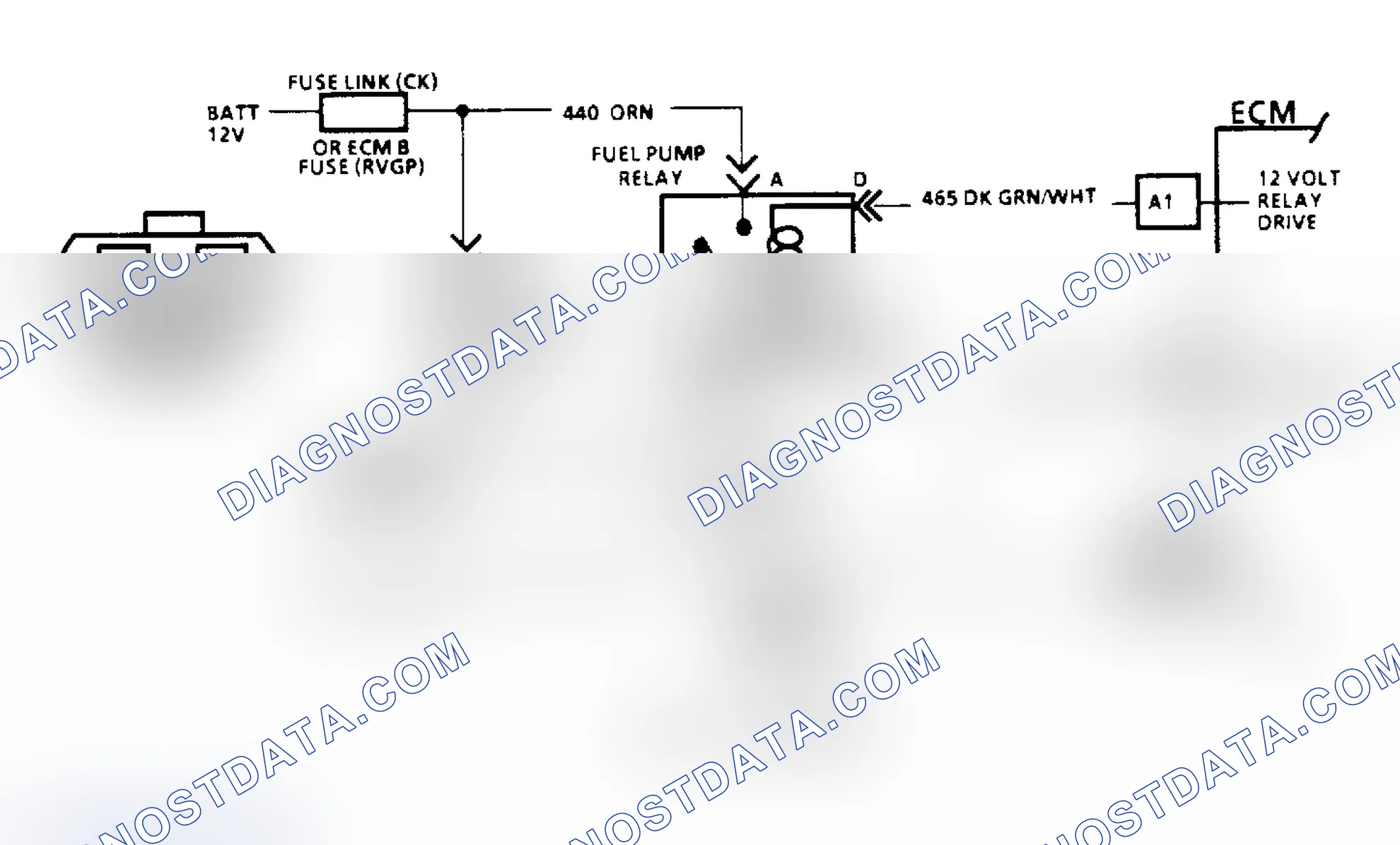 Scheme 78: Code 54: Fuel Pump Circuit/Circuit Diagram (All Other Models)